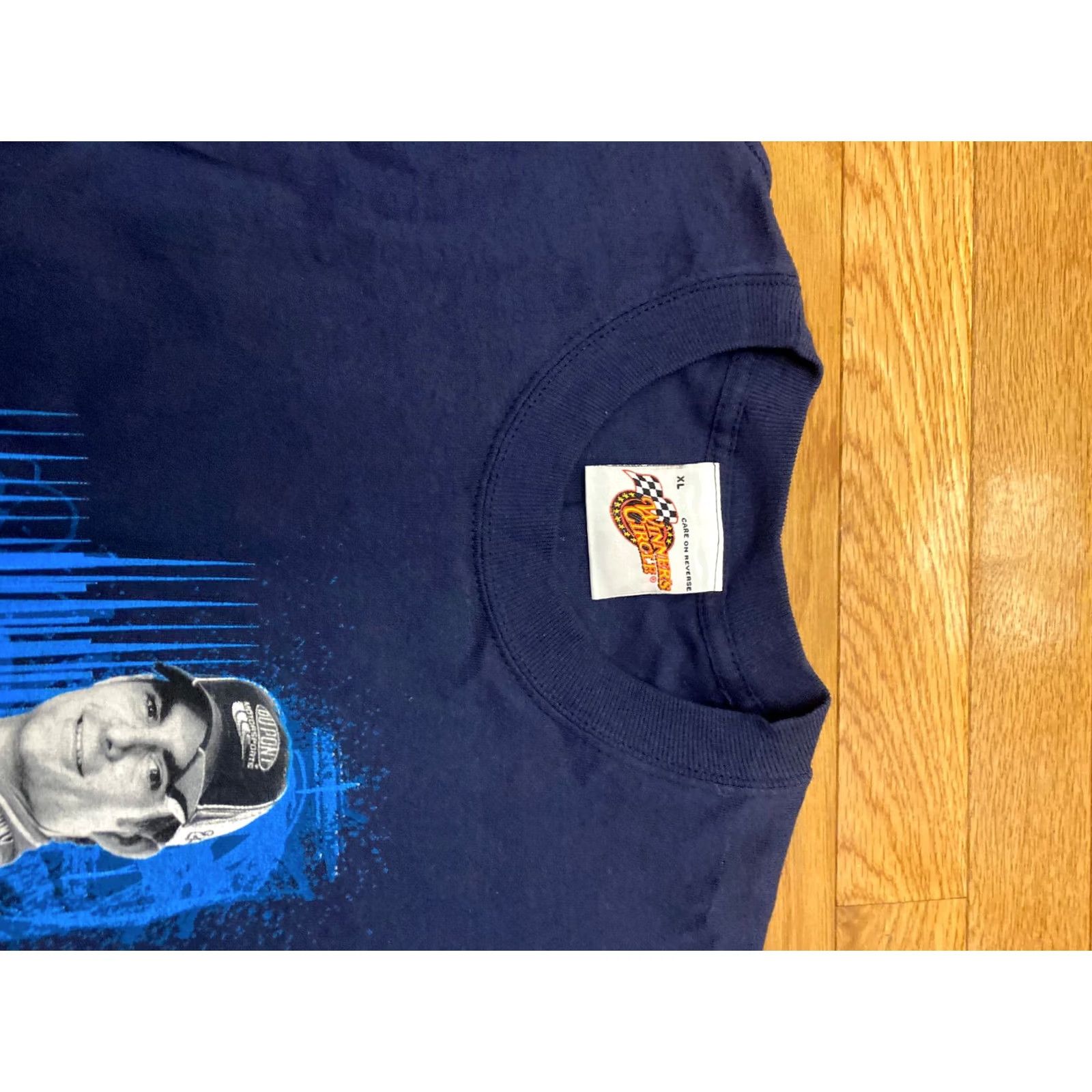 Vintage VINTAGE Winners Circle Jeff Gordon T Shirt XL All Over Print Winners Circle Dupont #24 Mens Black Short Sleeve Crew Neck Shirt Size US XL / EU 56 / 4 - 3 Thumbnail