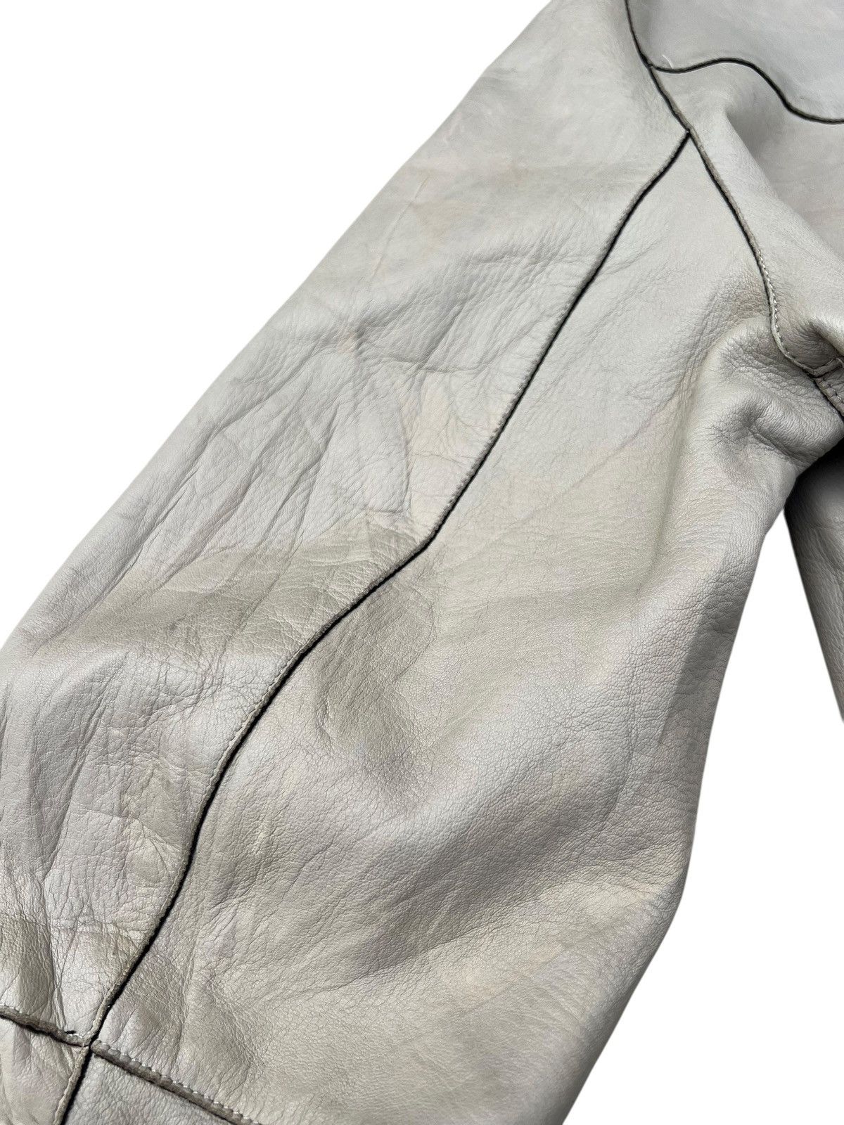 Giorgio Armani Archive Giorgio Armani Le Collezioni Leather Racer Jacket Size US S / EU 44-46 / 1 - 20 Thumbnail