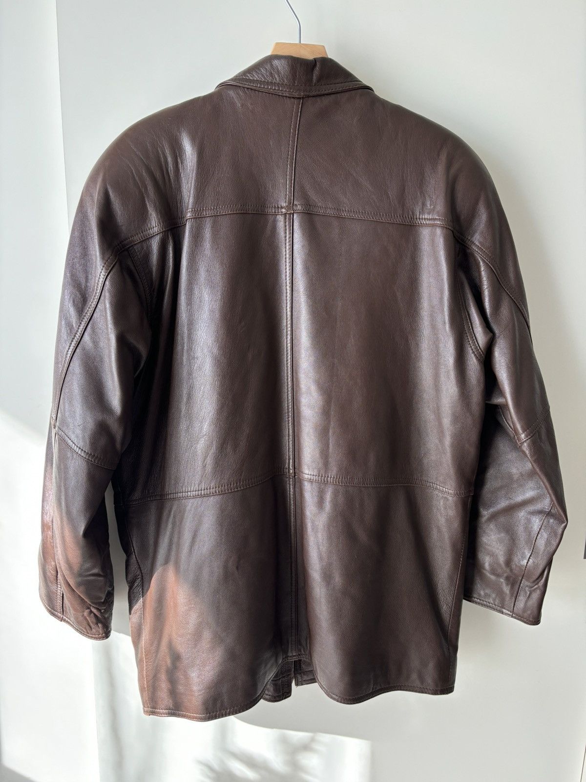 Japanese Brand × Vintage Vintage Brown Leather Coat Size US S / EU 44-46 / 1 - 2 Thumbnail