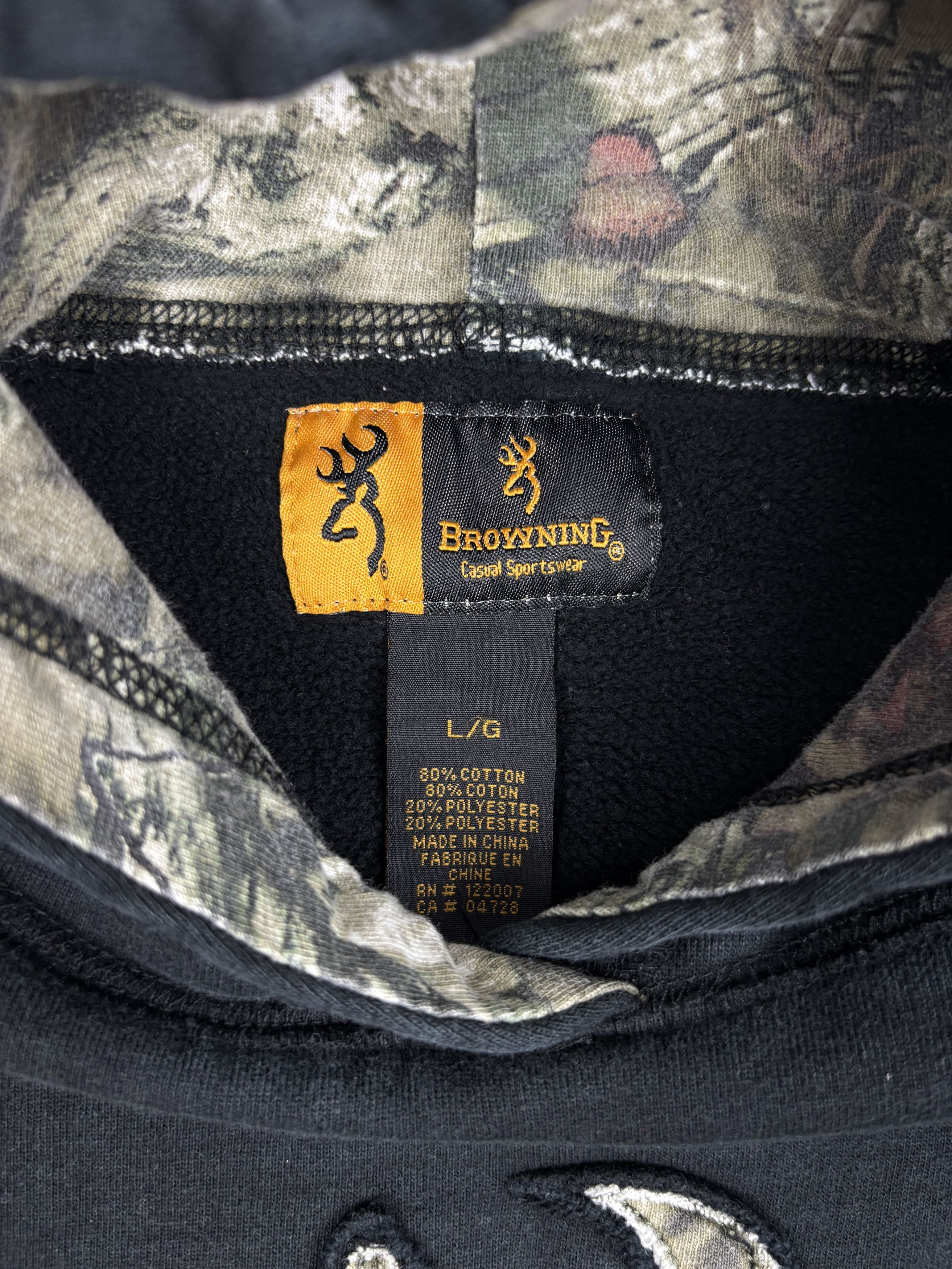 Realtree Vintage Y2K Browning Camo Hoodie Size US L / EU 52-54 / 3 - 3 Thumbnail