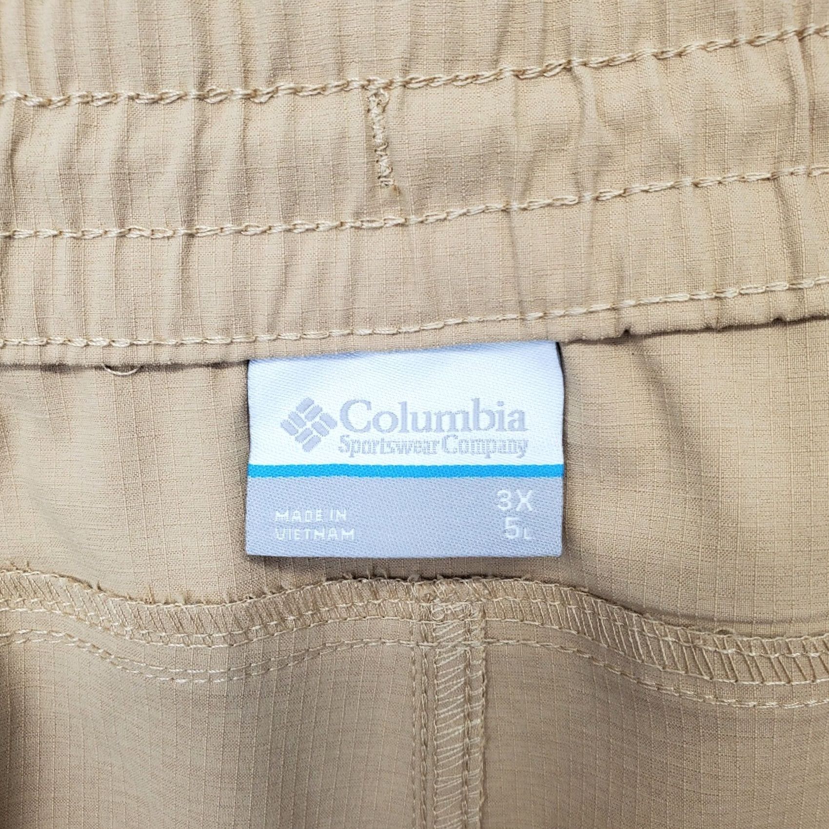 Vintage Columbia Water Shorts Womens 3X Tan Omni-Shade UPF Sun Protection Regular Fit Size 40" / US 18 - 6 Thumbnail