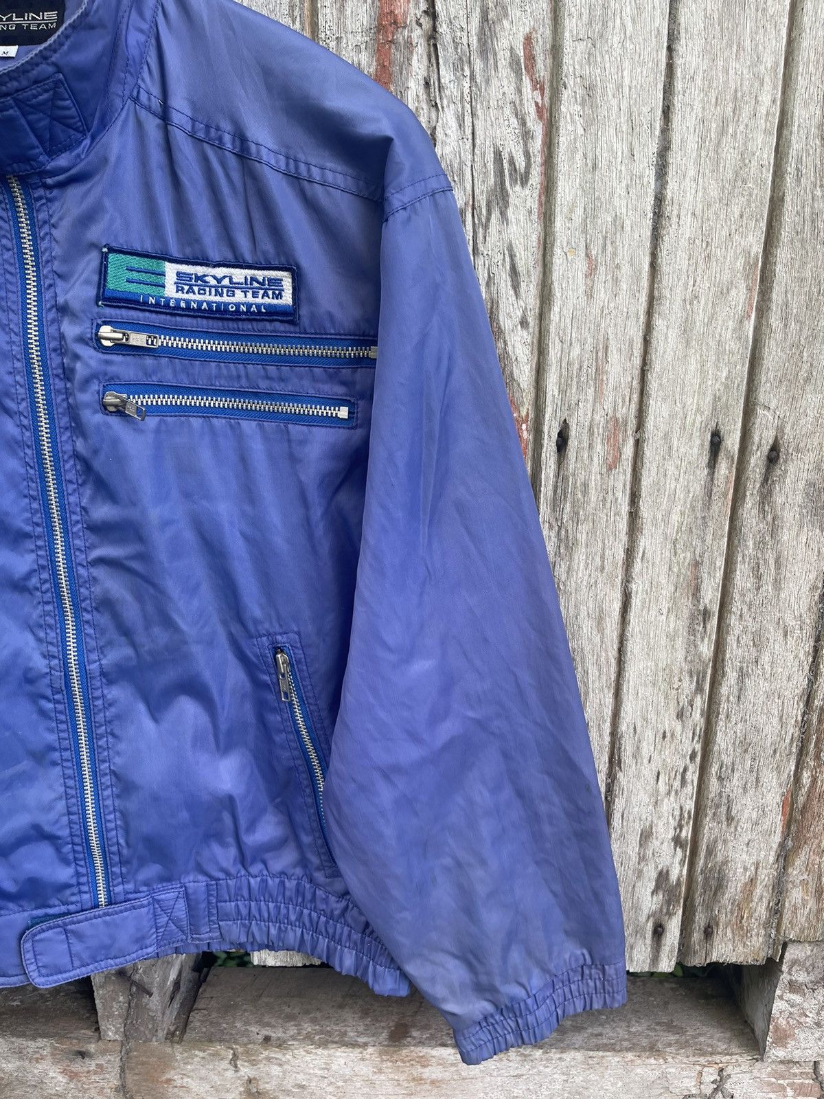 Japanese Brand × Vintage Vintage Skyline Racing Team Nylon Jacket (1990s) Size US M / EU 48-50 / 2 - 4 Thumbnail