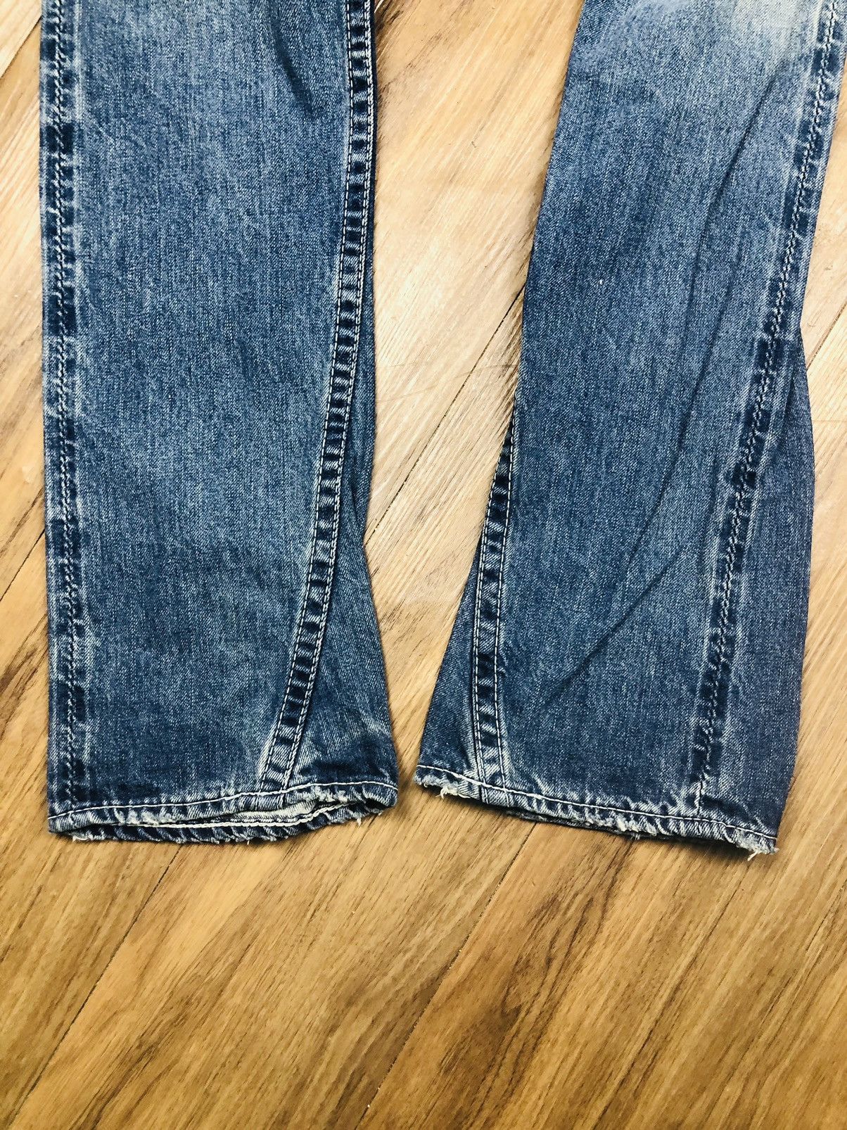 Japanese Brand Rodeo Crowns Distressed Jeans (33) Size 32" / US 10 / IT 46 - 4 Thumbnail