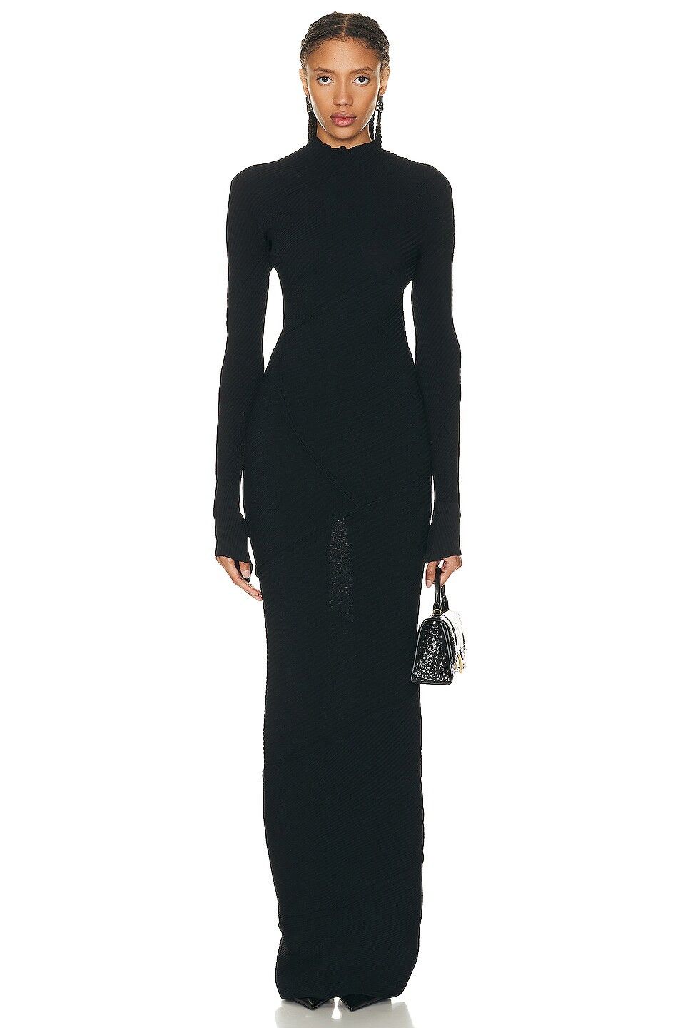 Balenciaga o1y0625 Maxi Dress in Black Size XS / US 0-2 / IT 36-38 - 1 Thumbnail