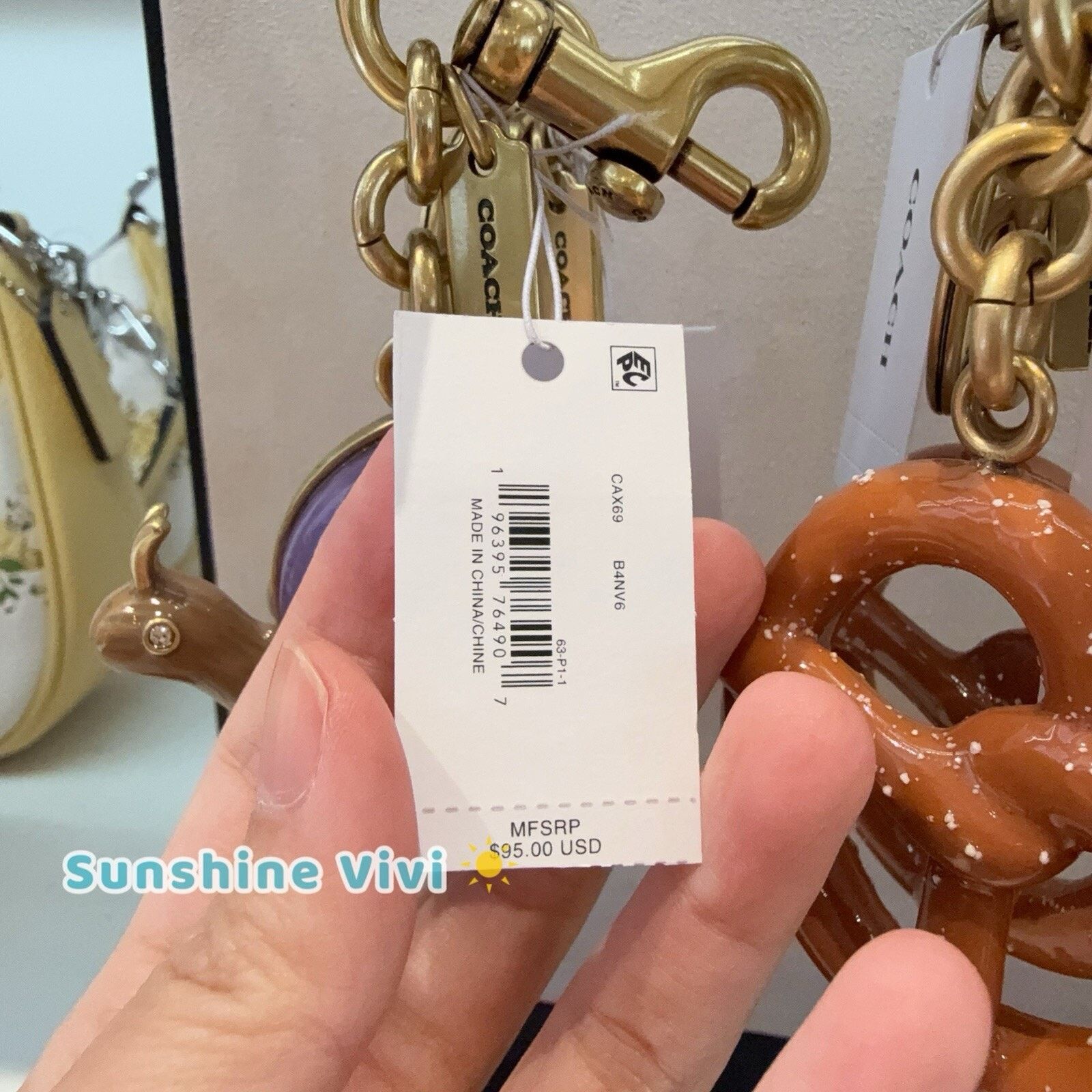 Coach NWT Coach 3D Snail Bag Charm Keychain Key Fob CAX69 Size ONE SIZE - 3 Thumbnail