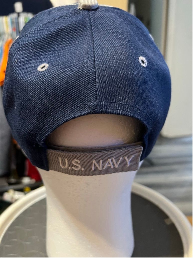 Other Men's U.S. Navy One Size Baseball Cap Navy Blue Grey Size ONE SIZE - 3 Thumbnail