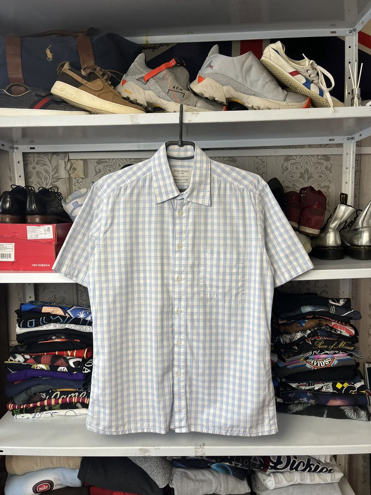 Yves Saint Laurent Mens Vintage Yves Saint Laurent Shirts Button up Luxury YSL Size US M / EU 48-50 / 2 - 1 Thumbnail
