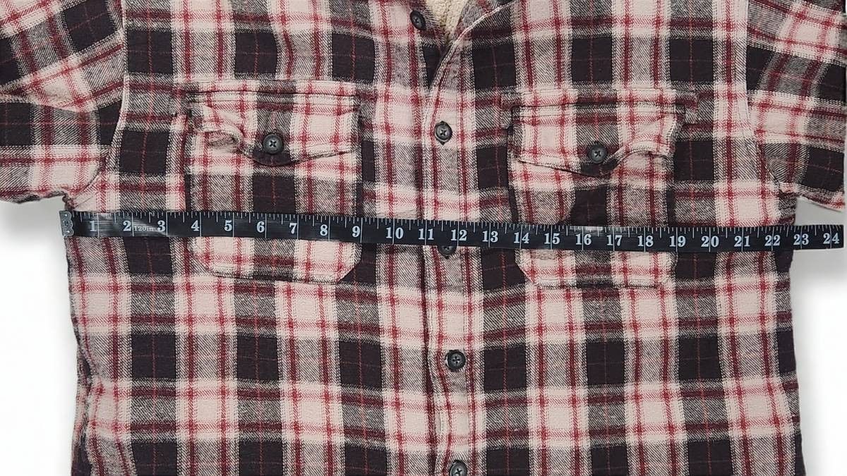 Levi's Levi's Sherpa Lined Plaid Flannel Shirt Jacket XL Workwear Size US XL / EU 56 / 4 - 4 Thumbnail