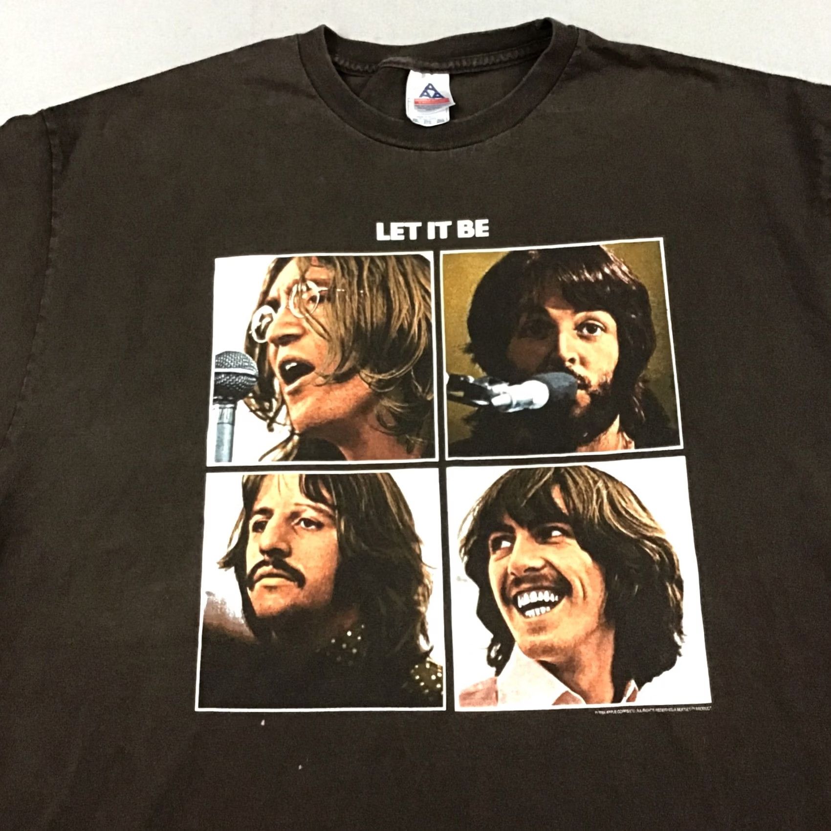 Vintage VINTAGE The Beatles T-Shirt Men 2XL Brown Let It Be Band Graphic Y2K 2004 XXL Size US XXL / EU 58 / 5 - 2 Thumbnail