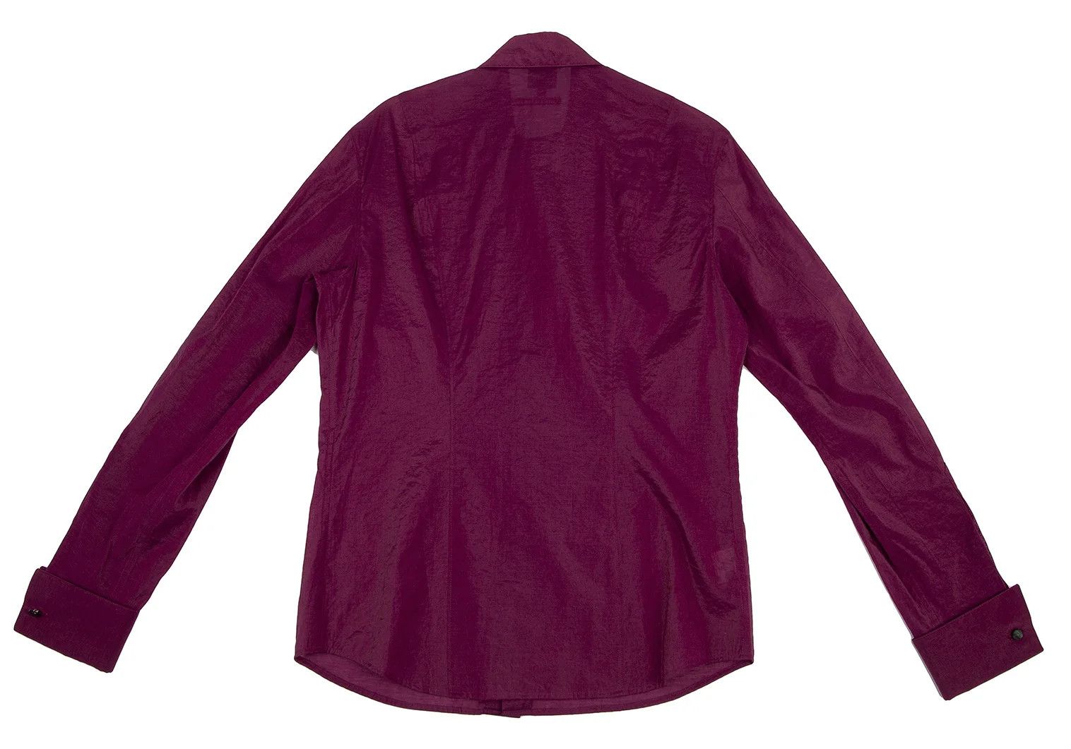 Jean Paul Gaultier Cotton Nylon Sheer Cuff Shirt in Purple Size 48 Size US M / EU 48-50 / 2 - 12 Thumbnail