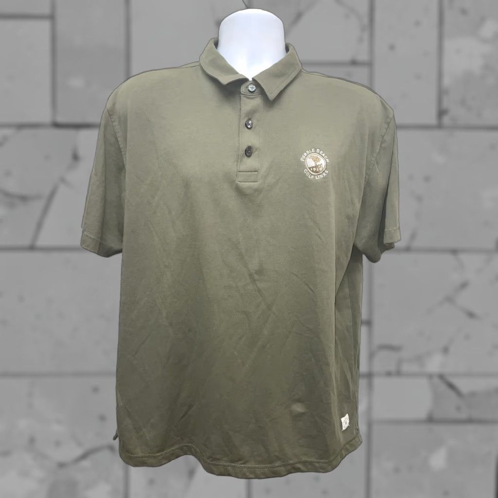 Vintage VINTAGE Linksoul Polo Shirt Adult Men L Green 1919 Pebble Beach Golf Links Mens L Green Polo Golf Size US L / EU 52-54 / 3 - 1 Thumbnail