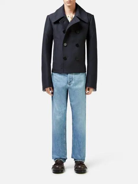 Bottega Veneta o1loc1c0825 792197 Cotton Twill Caban Jacket in Navy Size US M / EU 48-50 / 2 - 1 Preview