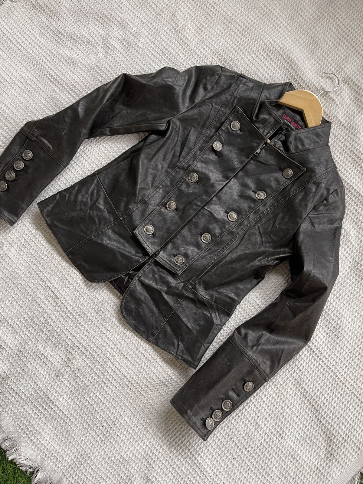 Japanese Brand Last Drop🔥Vtg SECRET SOCIETY Leather Jacket Seditionaries Size US S / EU 44-46 / 1 - 12 Thumbnail