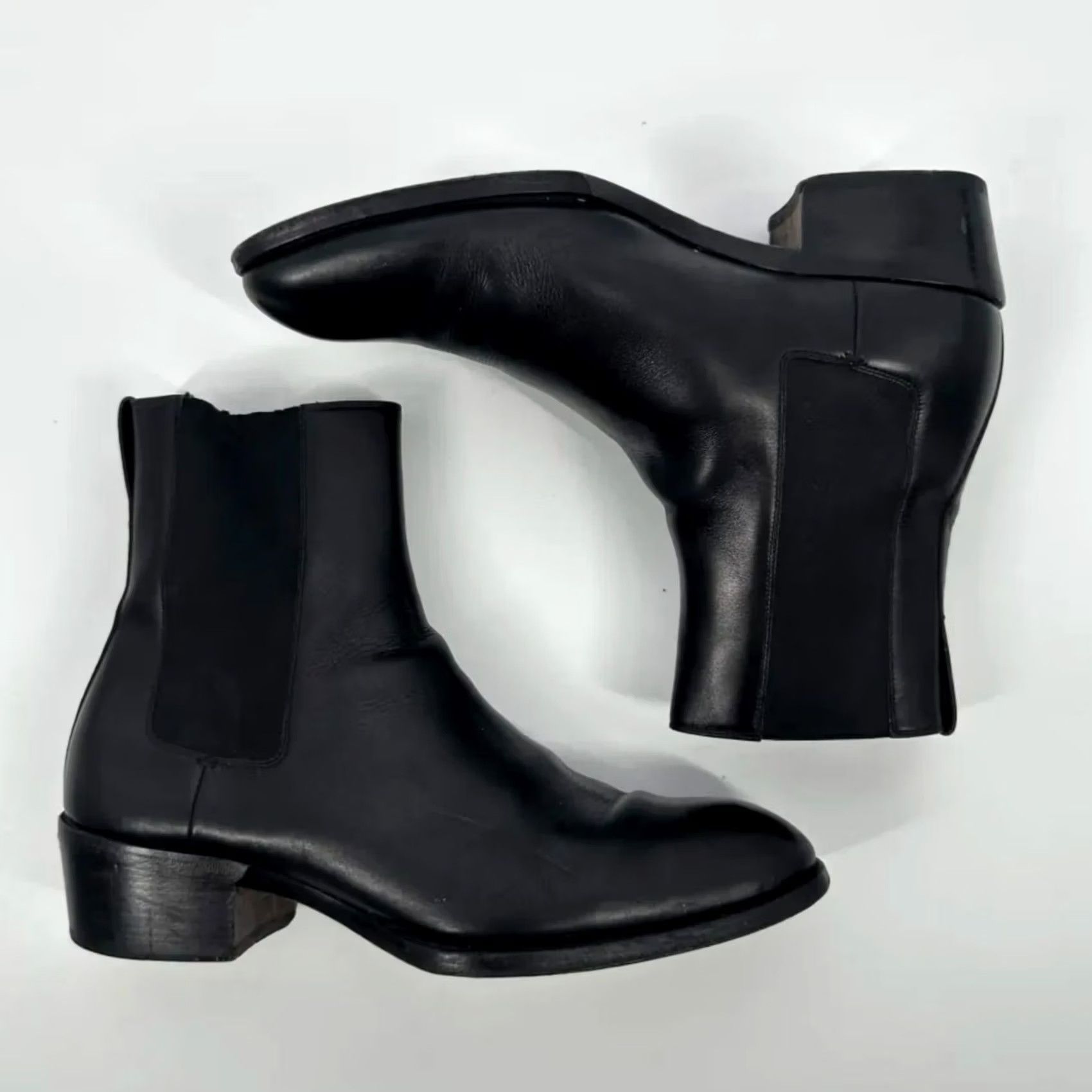 Tom Ford Tom Ford Chelsea Boots Mens Leather Black Size 10.5M Made In Italy Size US 11 / EU 44 - 3 Thumbnail