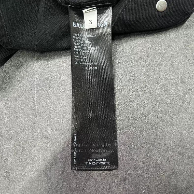 Balenciaga Balenciaga Buddhist Scripture Mud Dye Destroyed Denim Jack Size US S / EU 44-46 / 1 - 8 Thumbnail