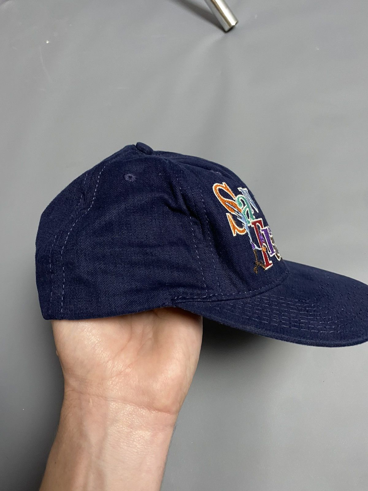 Vintage VTG 90s Looney Tunes San Francisco Hat Cap SnapBack Usa Blue Size ONE SIZE - 2 Thumbnail