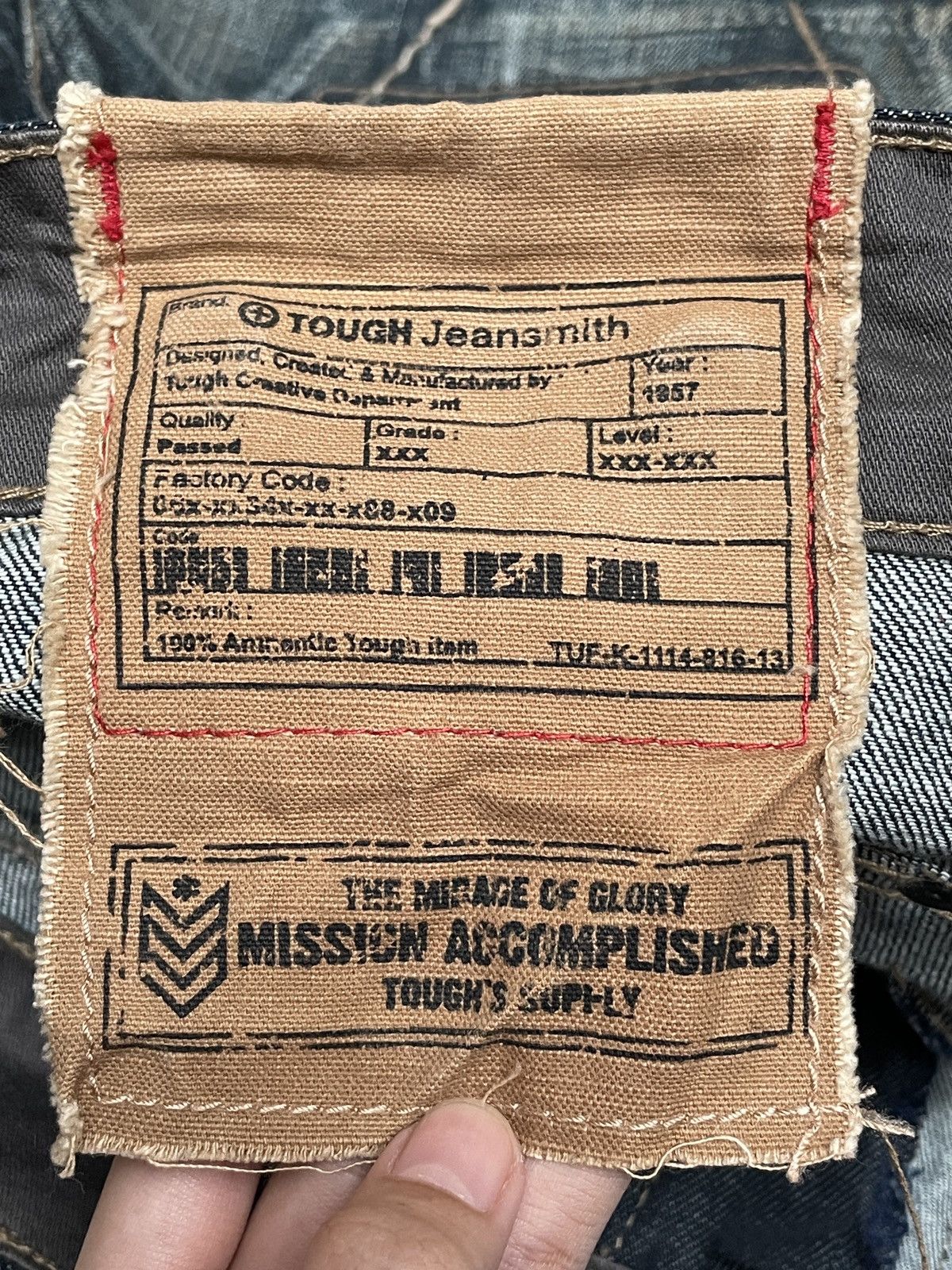 If Six Was Nine Rare Design Vintage Brand Tough Tactical Jeans 2000s Size US 32 / EU 48 - 11 Thumbnail