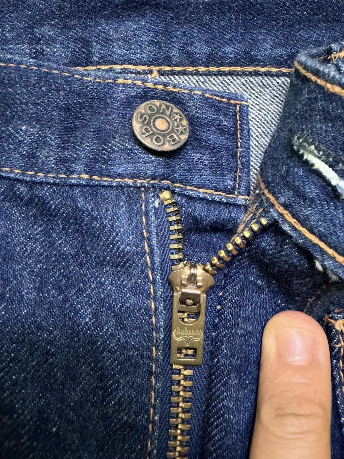 Vintage Bobson Vintage Dark Blue Super Flare Bell Bottom Denim Jeans Size US 26 / EU 42 - 8 Thumbnail
