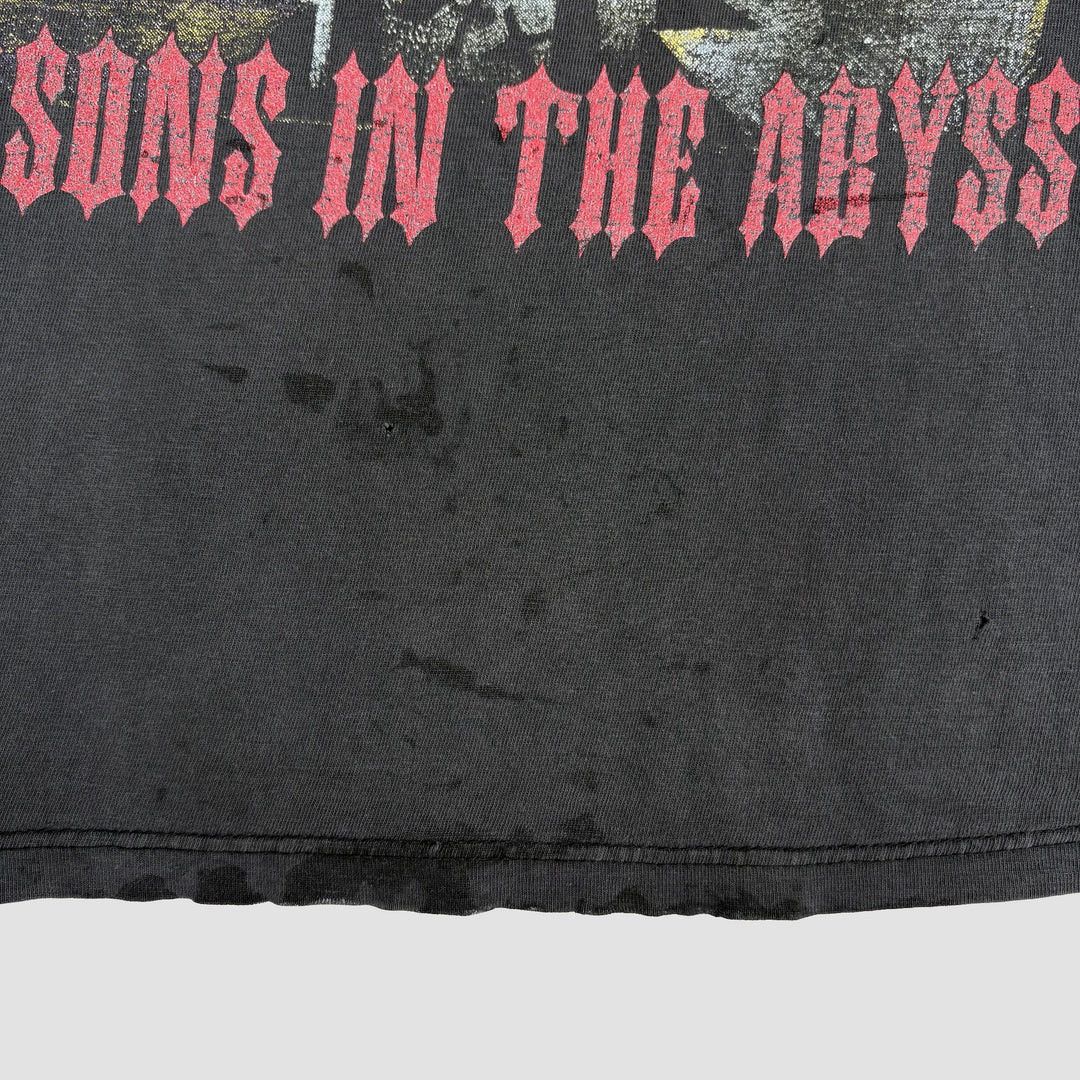 Band Tees Slayer 1990 90s Vintage Seasons Abyss Band Metal T-Shirt Size US XL / EU 56 / 4 - 6 Thumbnail