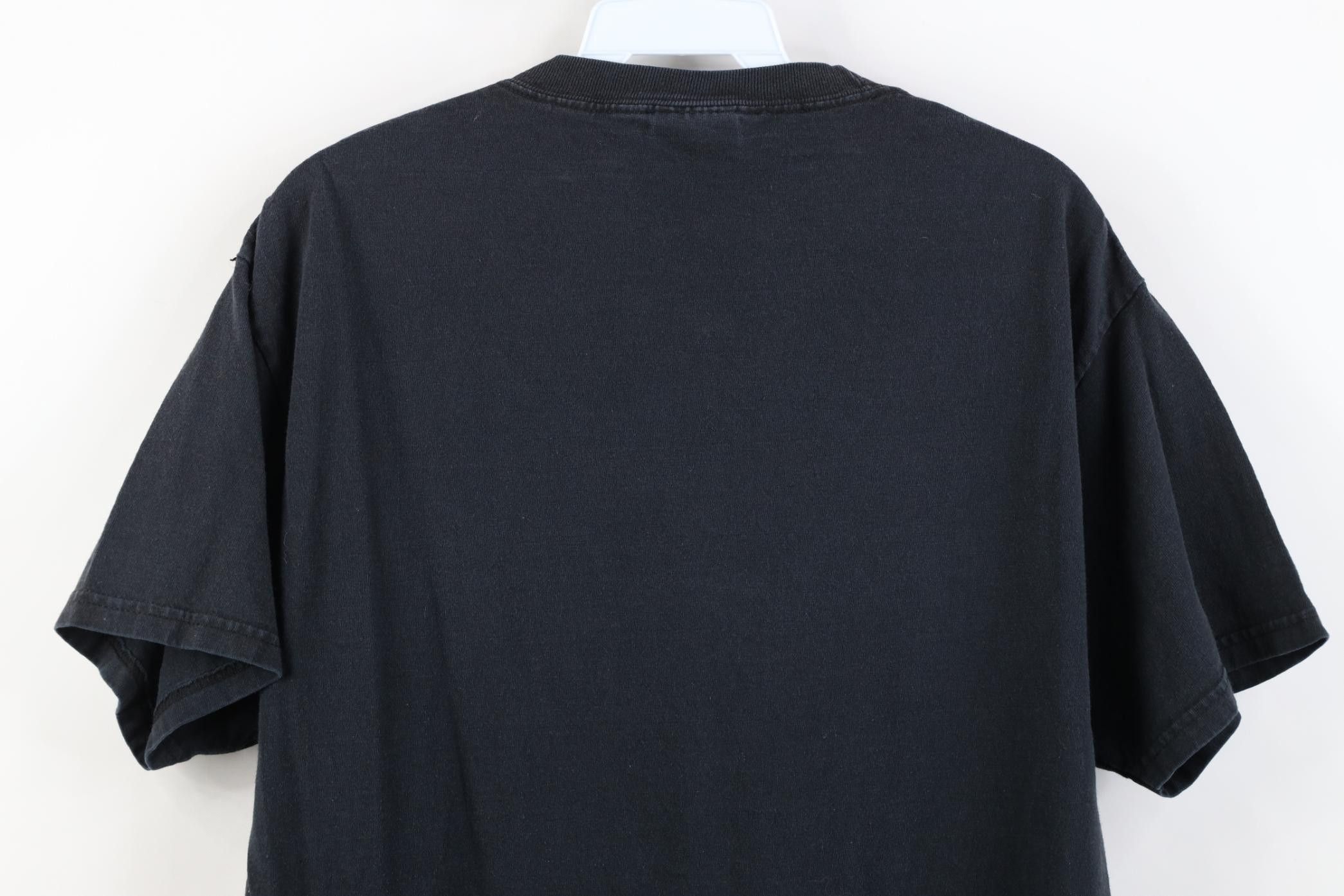 Champion Vintage 90s Y2K Champion Spell Out T-Shirt Black Cotton Size US M / EU 48-50 / 2 - 13 Thumbnail