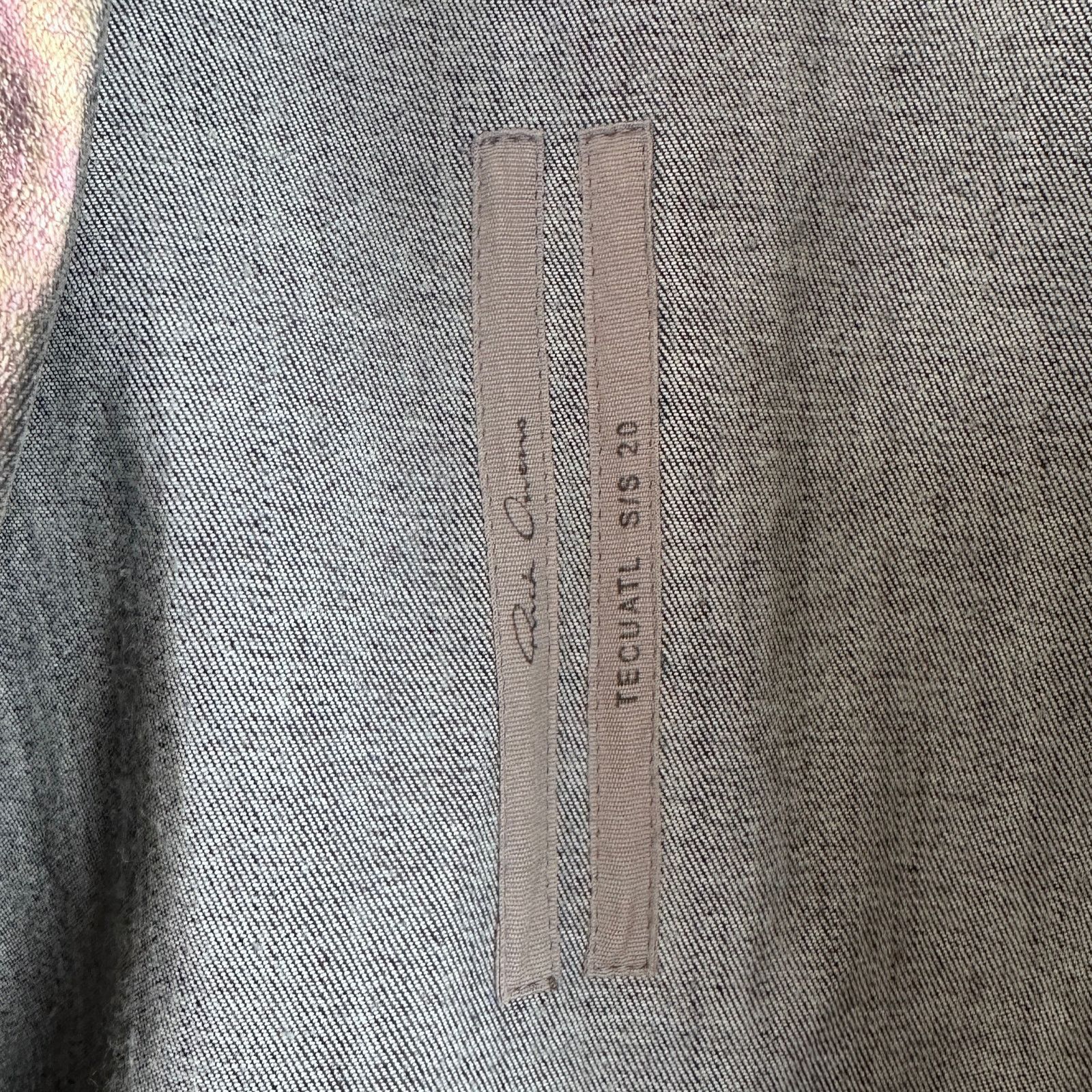 Rick Owens Rick Owens S/S20 Iris Shiny Denim Outershirt Size US L / EU 52-54 / 3 - 13 Thumbnail