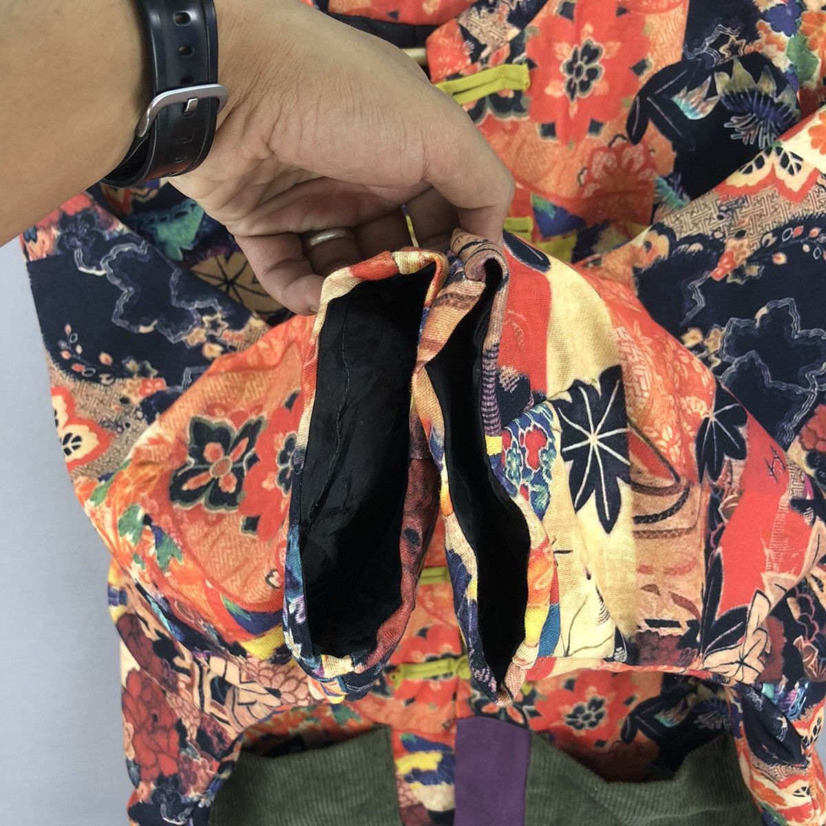 Japanese Brand Japanese Brand Floral Motive Baggy Kimono Size US XXL / EU 58 / 5 - 10 Thumbnail