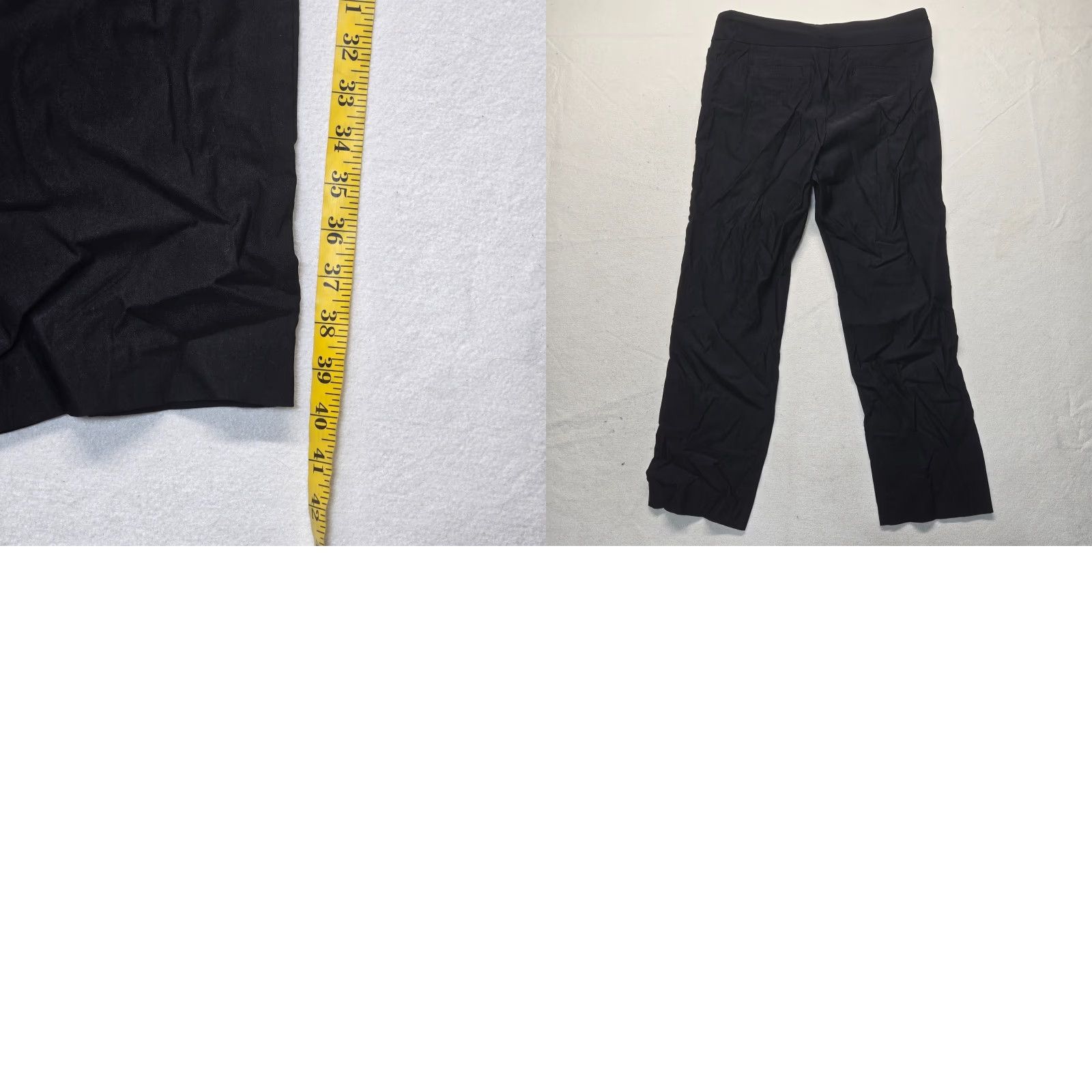 Vintage Kim Rogers Women's Casual Pants 16 Short Black Pockets Dress Pants Style 27in Inseam Size 38" / US 16 / IT 52 - 8 Thumbnail