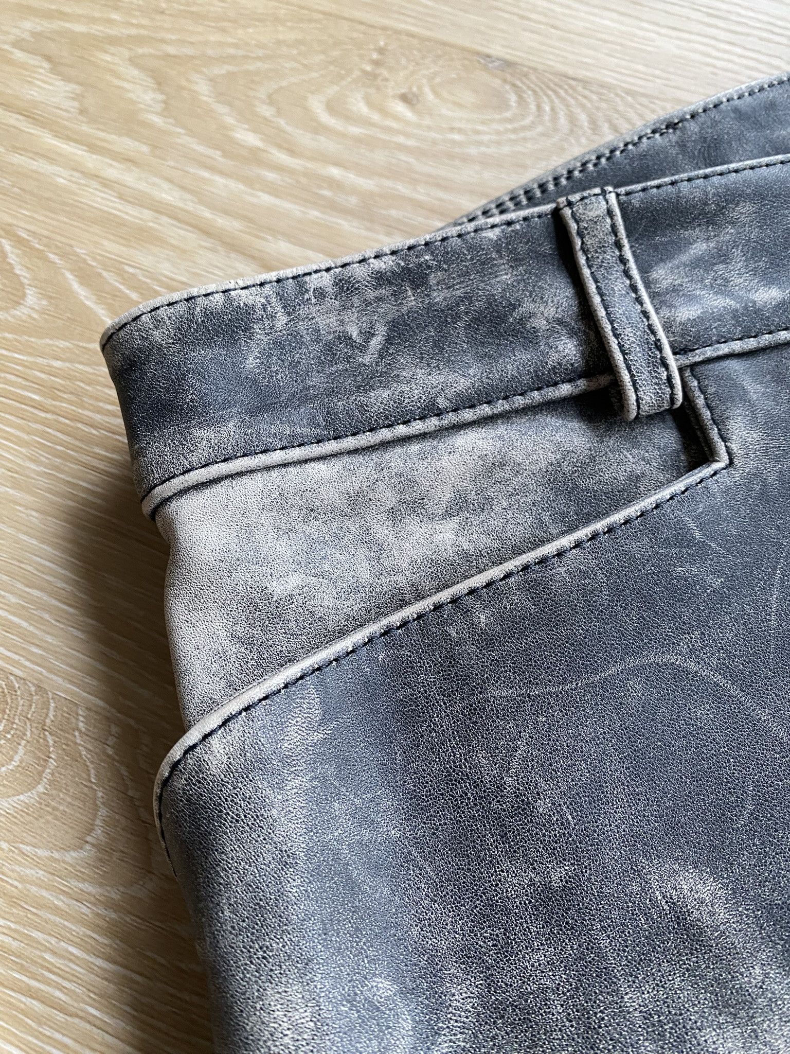 Martin Asbjorn $1035 - Distressed Leather - Flared Trousers Size US 30 / EU 46 - 9 Thumbnail
