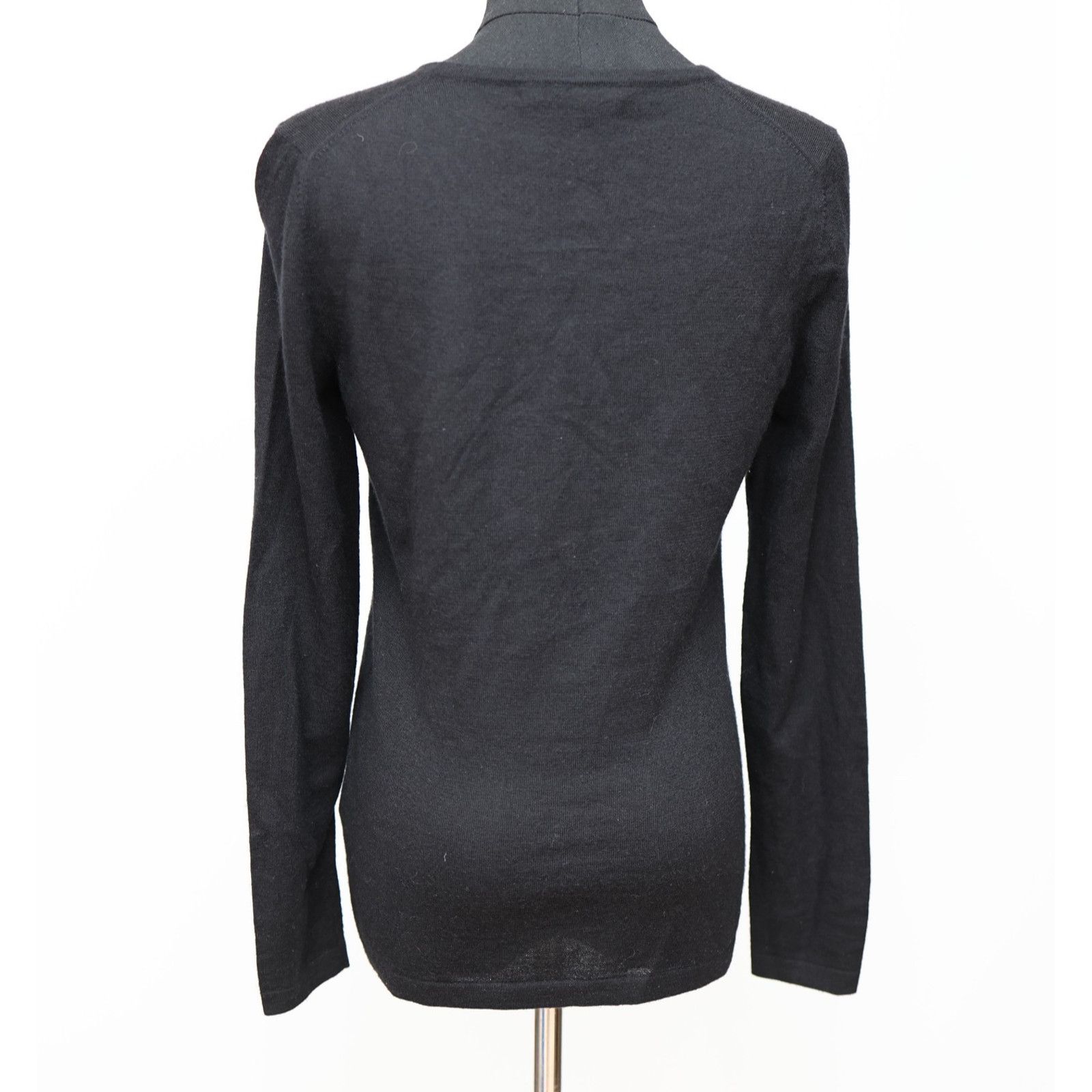 Neiman Marcus NEIMAN MARCUS Black Cashmere Long Sleeve Knit Sweater Size S Size S / US 4 / IT 40 - 4 Thumbnail