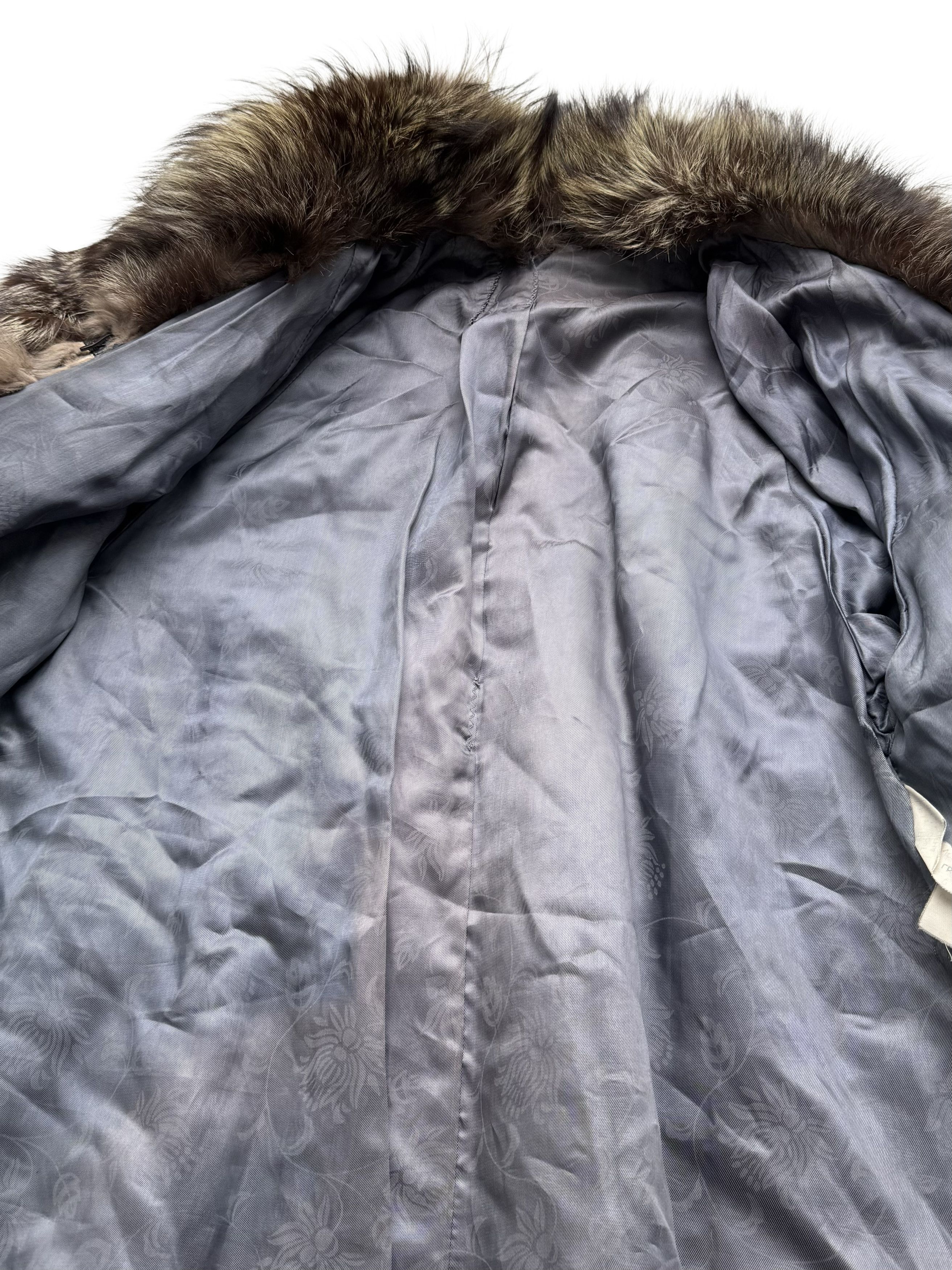 Vintage Vintage Real Fur Coat Brown Long Fur Jacket Winter Luxury Size XL / US 12-14 / IT 48-50 - 13 Thumbnail