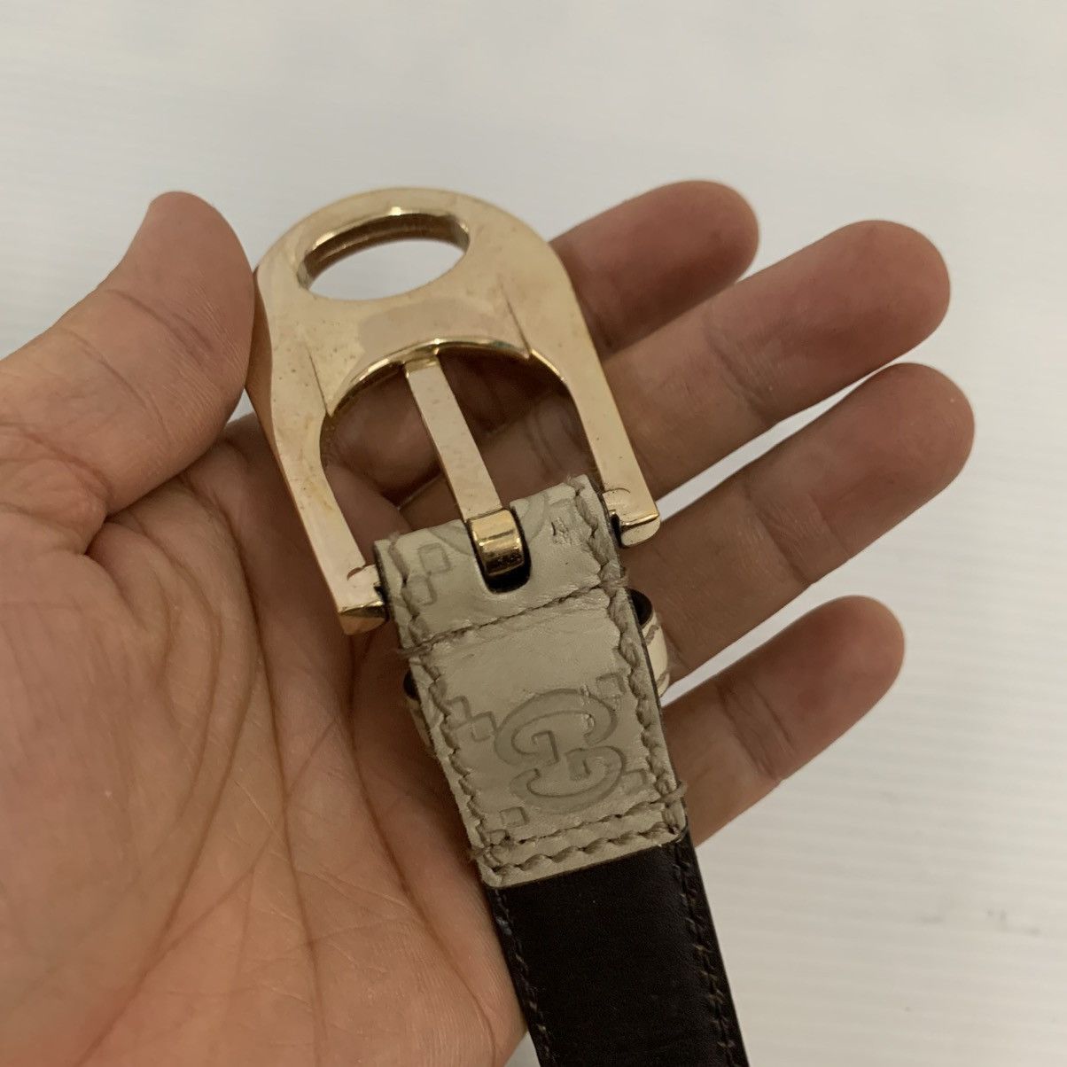 Gucci Gucci Monogram Leather Belts Size ONE SIZE - 7 Thumbnail