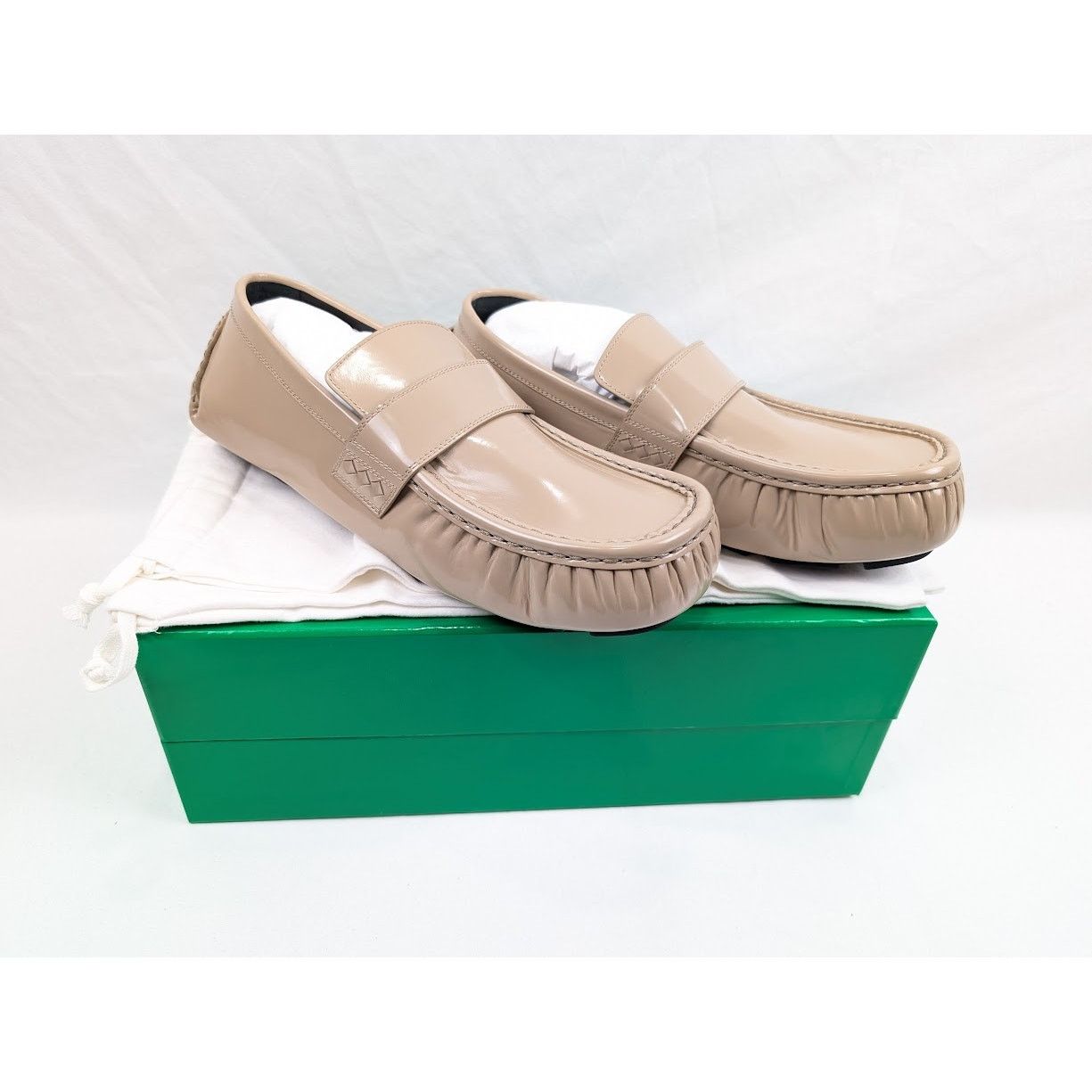 Bottega Veneta o1rshd1 Latex Lux Ride Loafers in Semsame Light Size US 12 / EU 45 - 19 Thumbnail