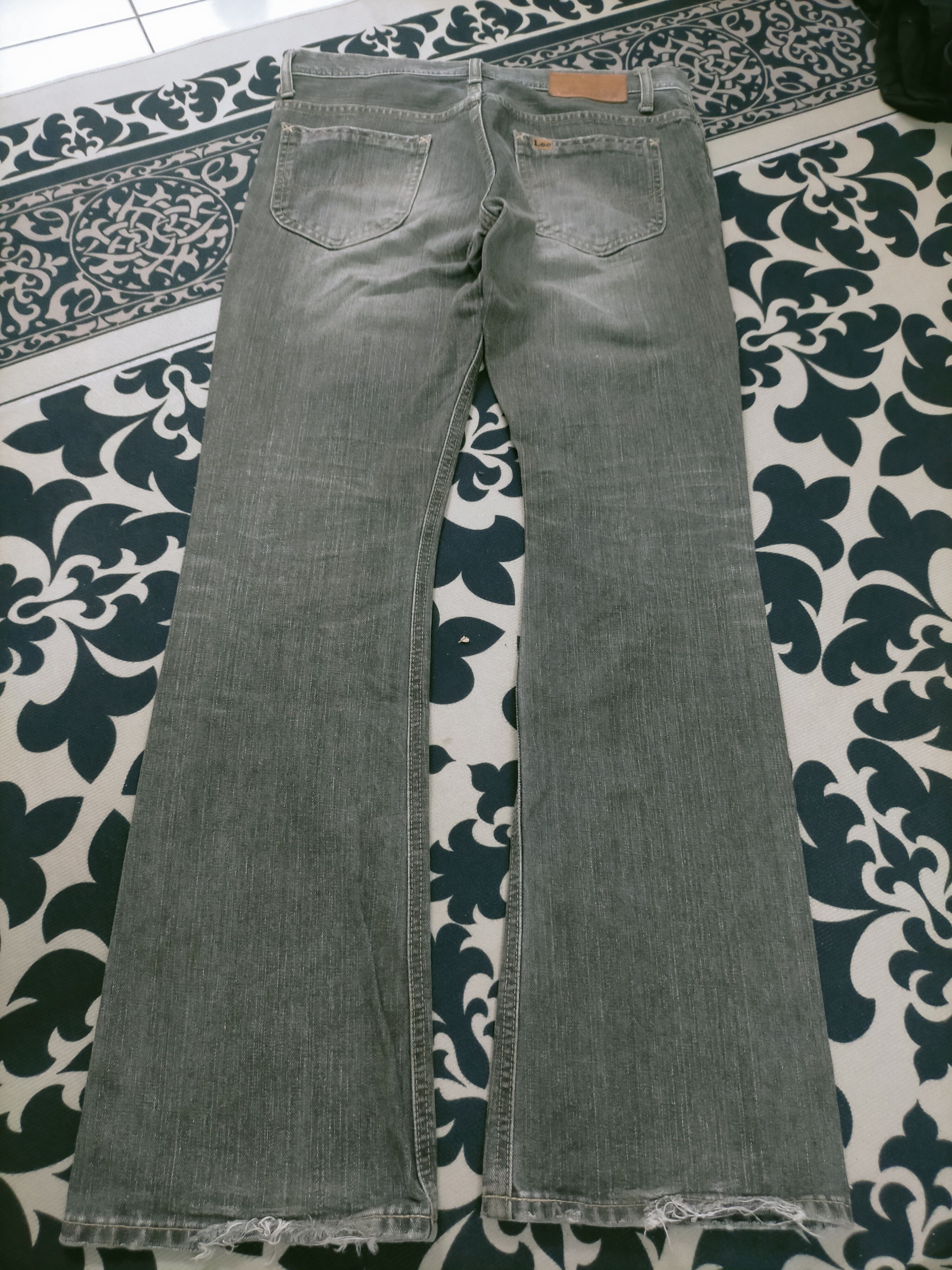 If Six Was Nine 🔥 Vintage Distressed Lee Riders Mudwash Flared Jeans Size US 30 / EU 46 - 5 Thumbnail