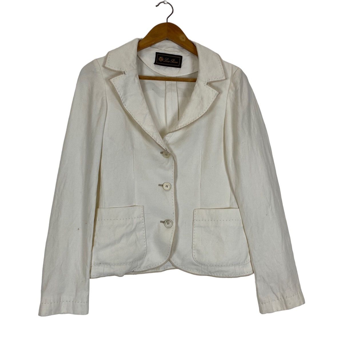 Loro Piana Nice design Loro Piana white women jacket Size S / US 4 / IT 40 - 3 Thumbnail