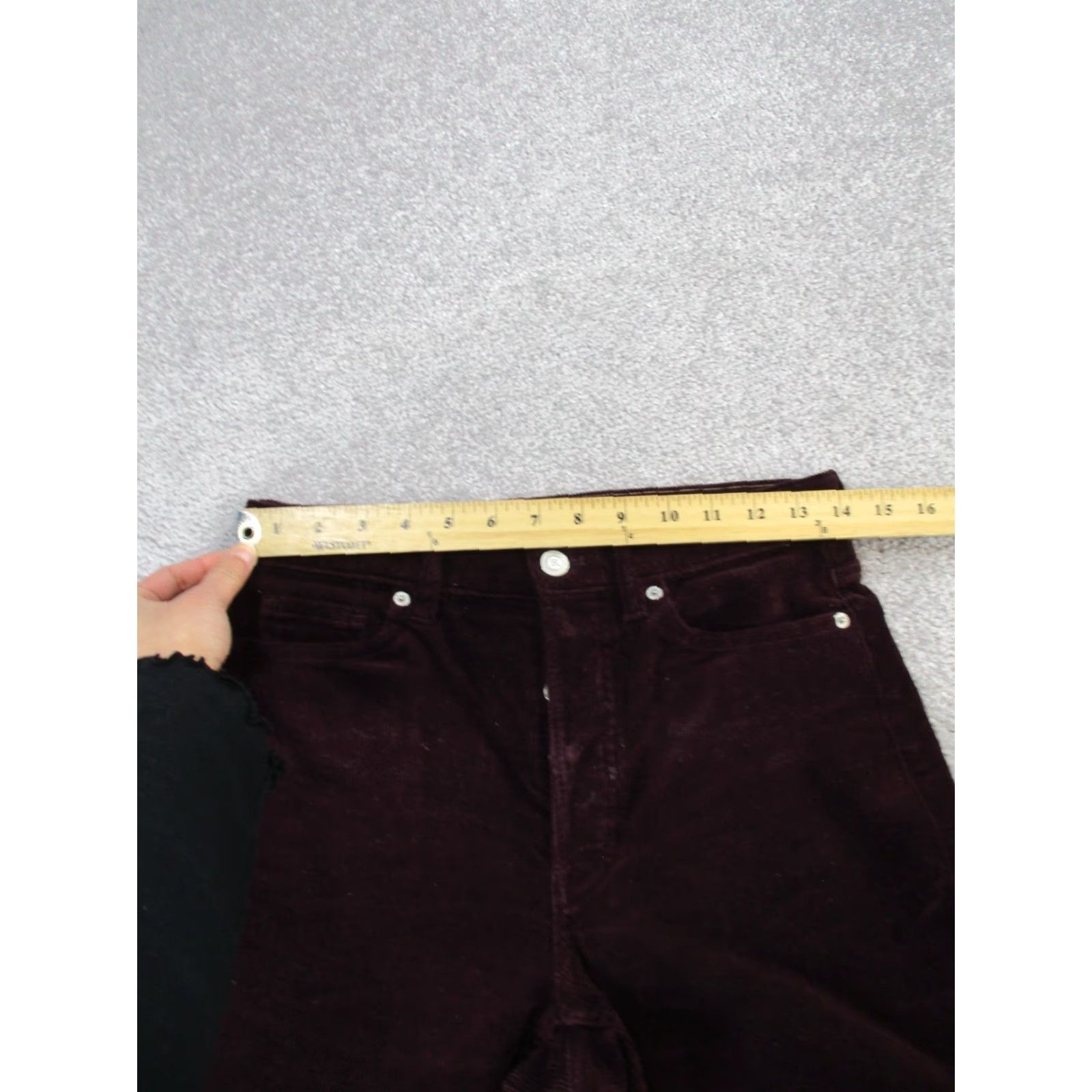 Banana Republic VINTAGE Banana Republic Pants Womens 26 Corduroy Slim Fit Button Fly Red Chino Skinny 90s Womens Size 26" / US 2 / IT 38 - 7 Thumbnail