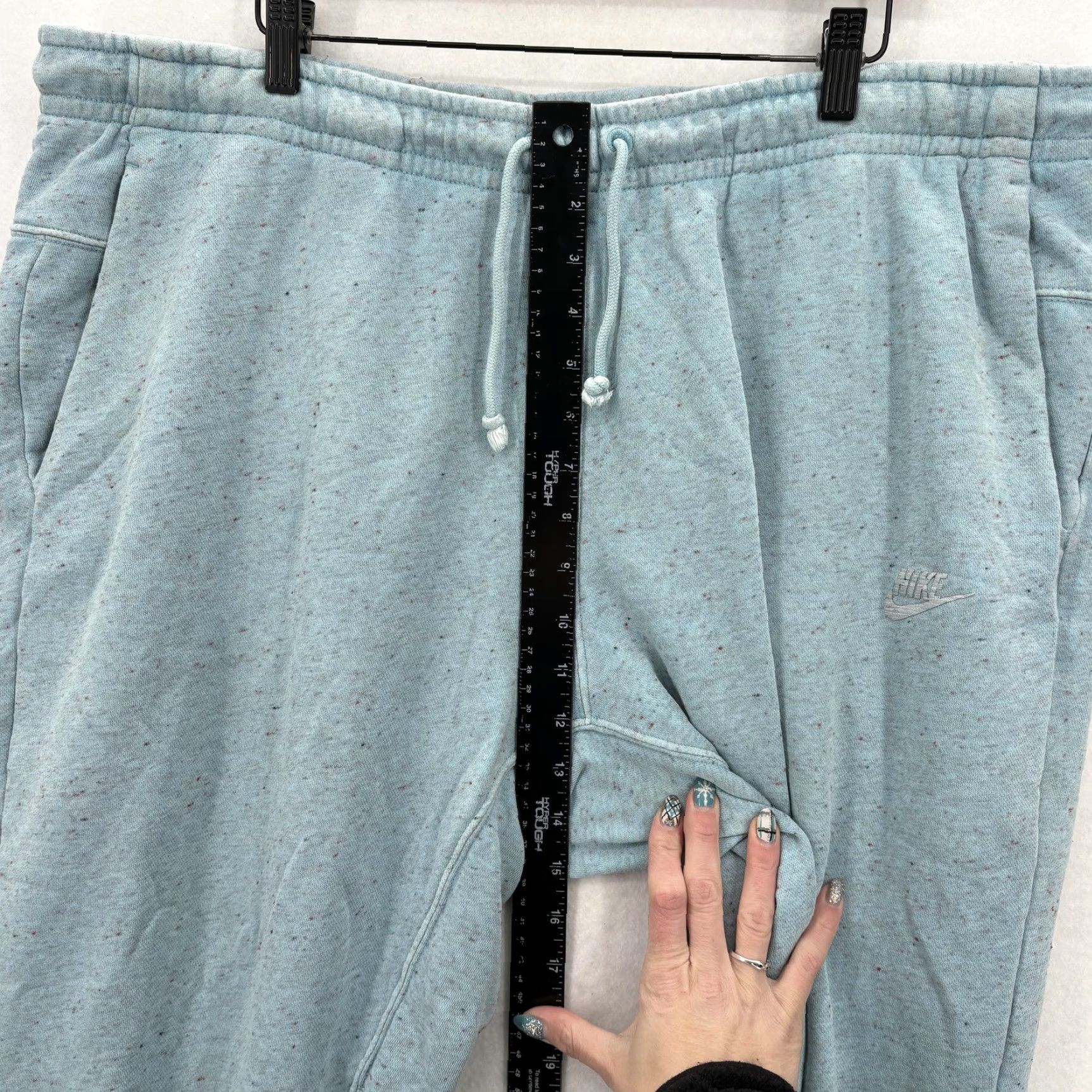Nike Nike Pants Mens 2XL Blue Fleece Joggers Sweatpants Flecked Athletic Lounge Gym Size US 39 - 7 Thumbnail