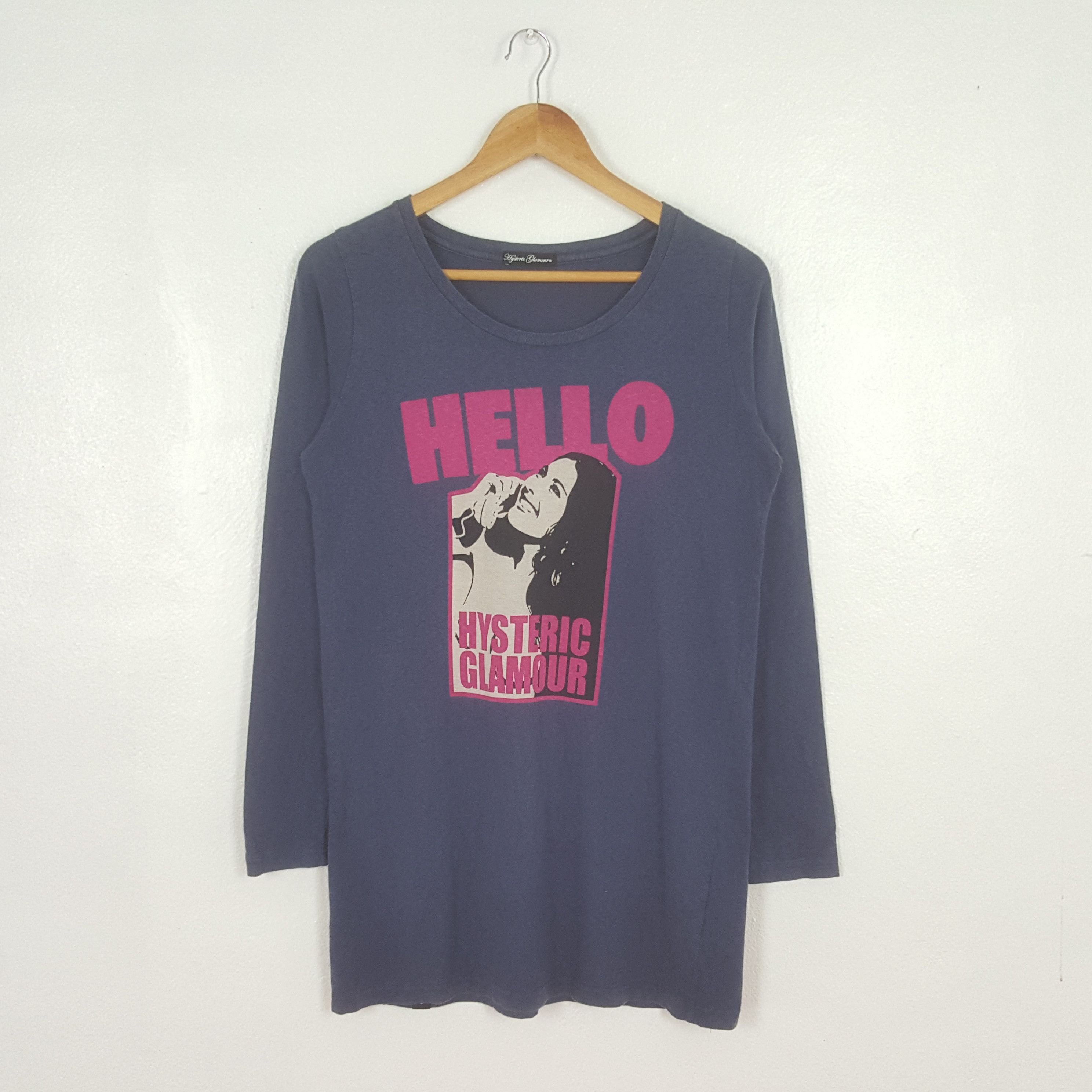 Hysteric Glamour Vintage Hello Hysteric Glamour Japanese Brand Tshirt C319N8 Size US S / EU 44-46 / 1 - 1 Thumbnail