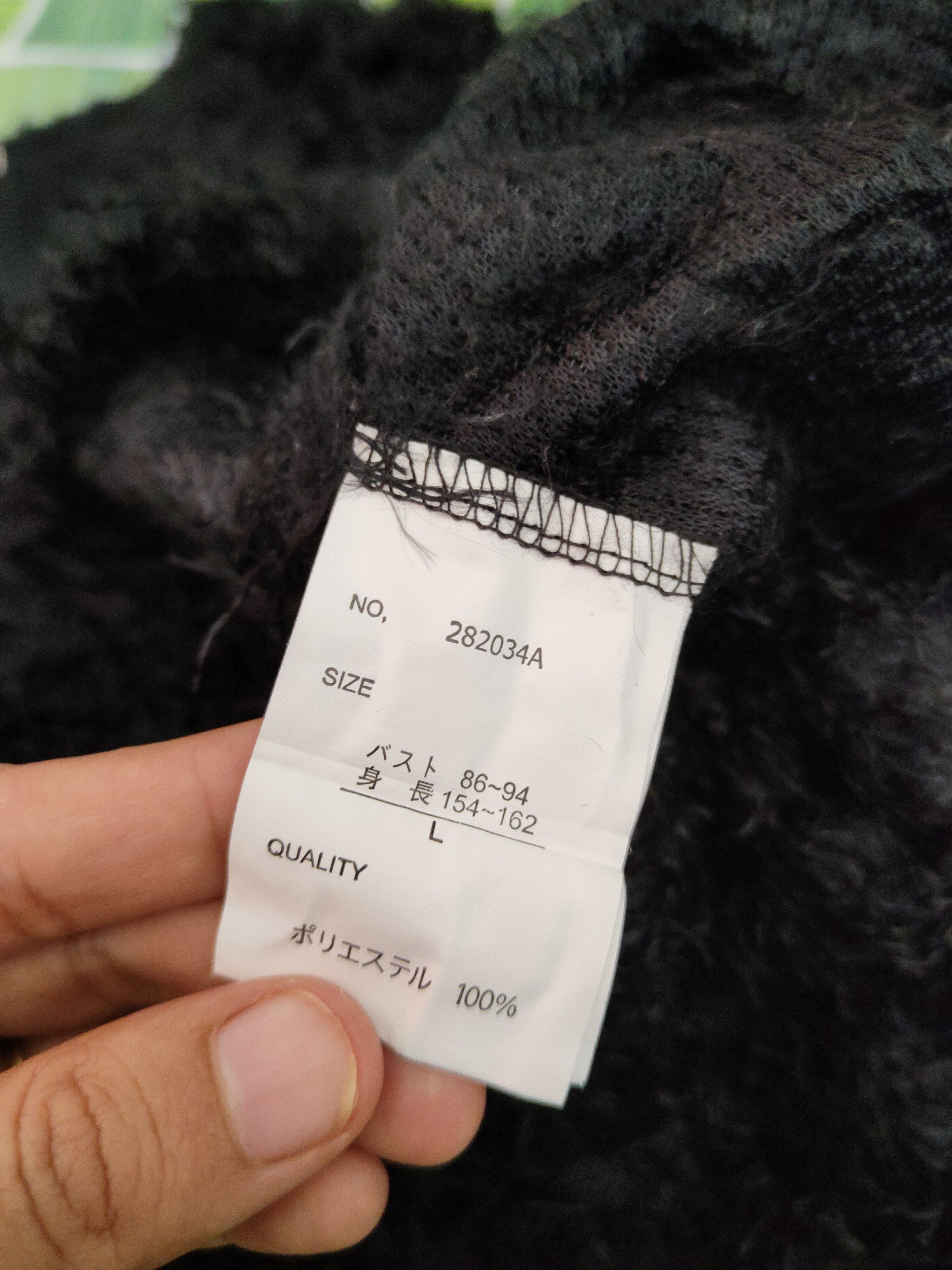 Homespun Knitwear Sureve Black Shag Shaggy Fur Mohair Knitwear #S181885 Size M / US 6-8 / IT 42-44 - 12 Thumbnail