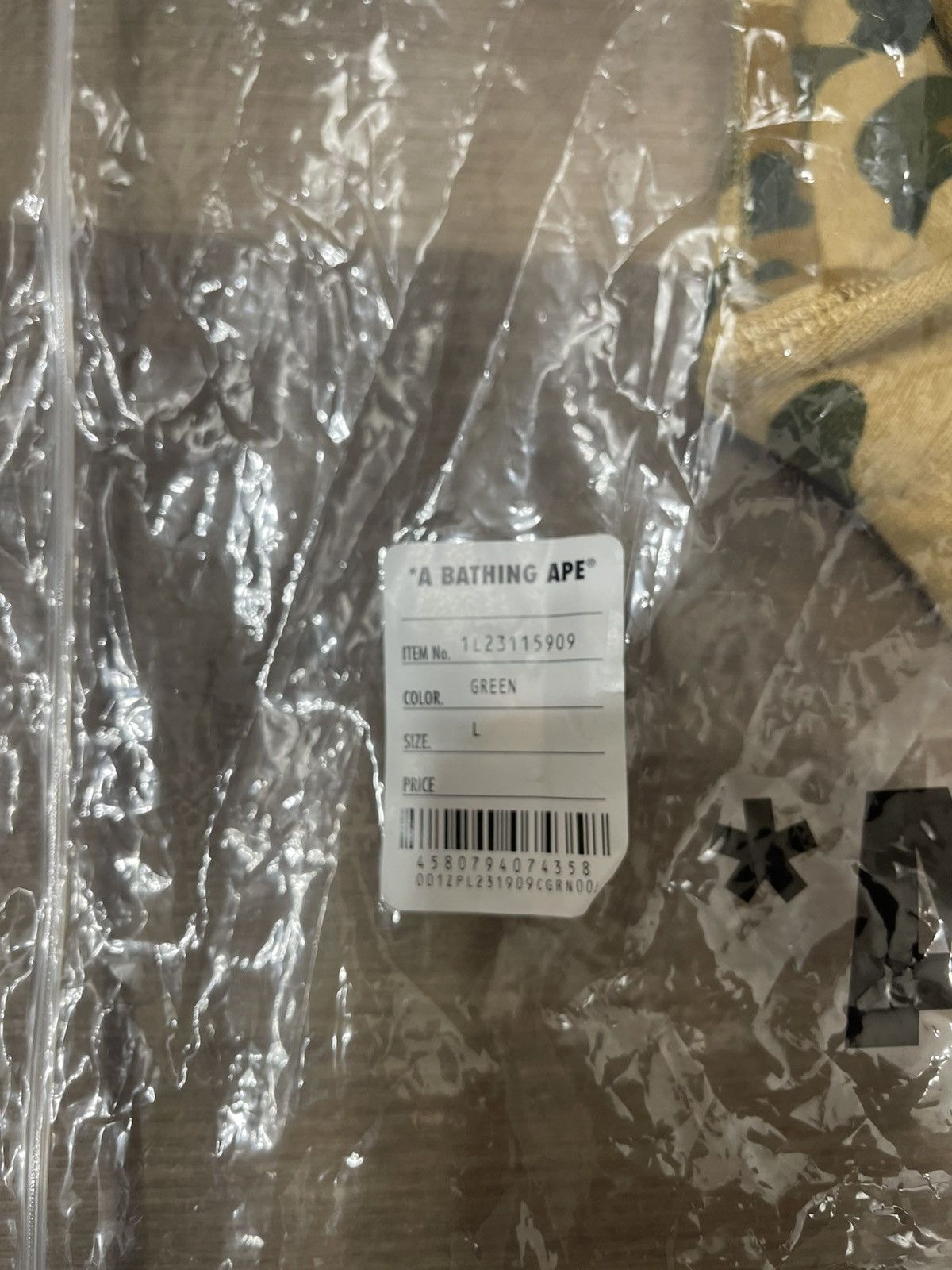 Bape × KidSuper BAPE X KIDSUPER CAMO SHARK FULL ZIP HOODIE [GREEN] Size US L / EU 52-54 / 3 - 9 Thumbnail