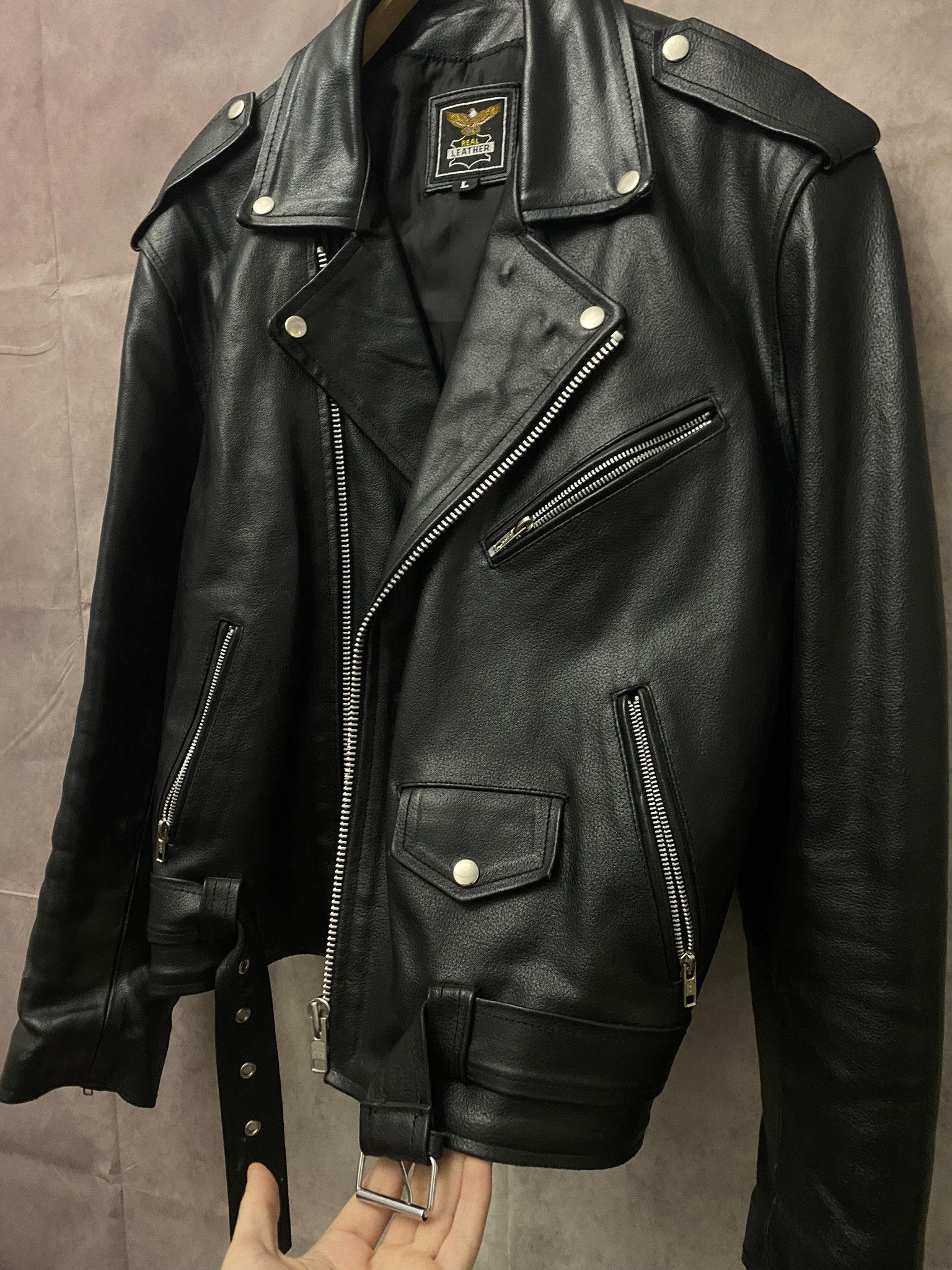 Vintage Leather Jacket Vintage Size US M / EU 48-50 / 2 - 2 Thumbnail