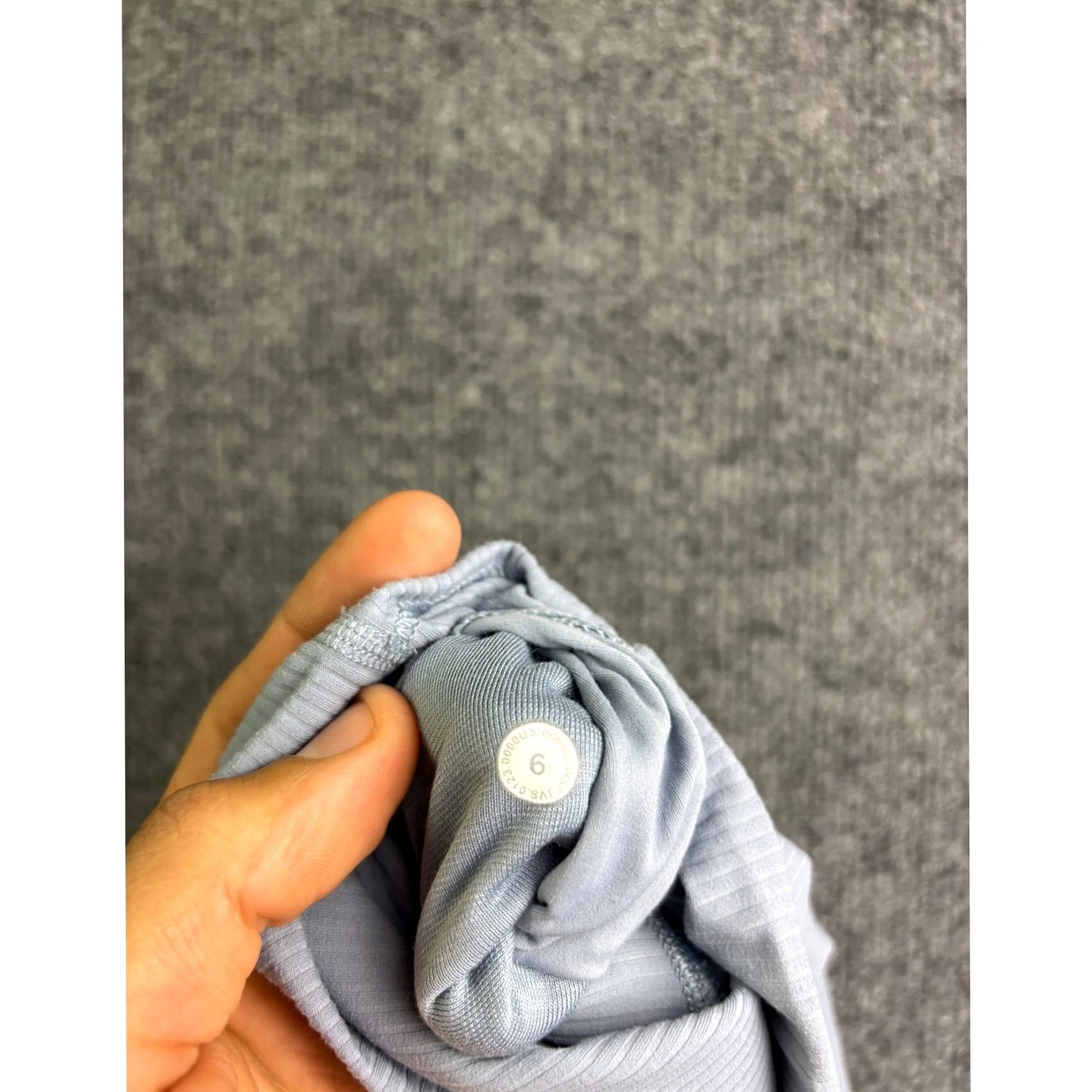 Lululemon Lululemon Ribbed High Rise Leggings Womens 6 Blue Grey Yoga Athletic 7/8 Pant Size 28" / US 6 / IT 42 - 7 Thumbnail
