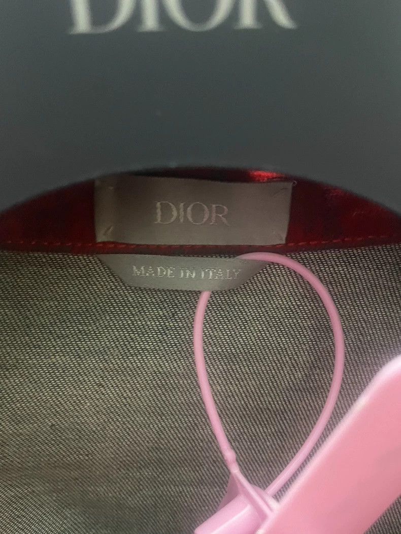 Dior Dior Red Logo Print Shirt Jacket Outerwear-2505 Size US L / EU 52-54 / 3 - 4 Thumbnail