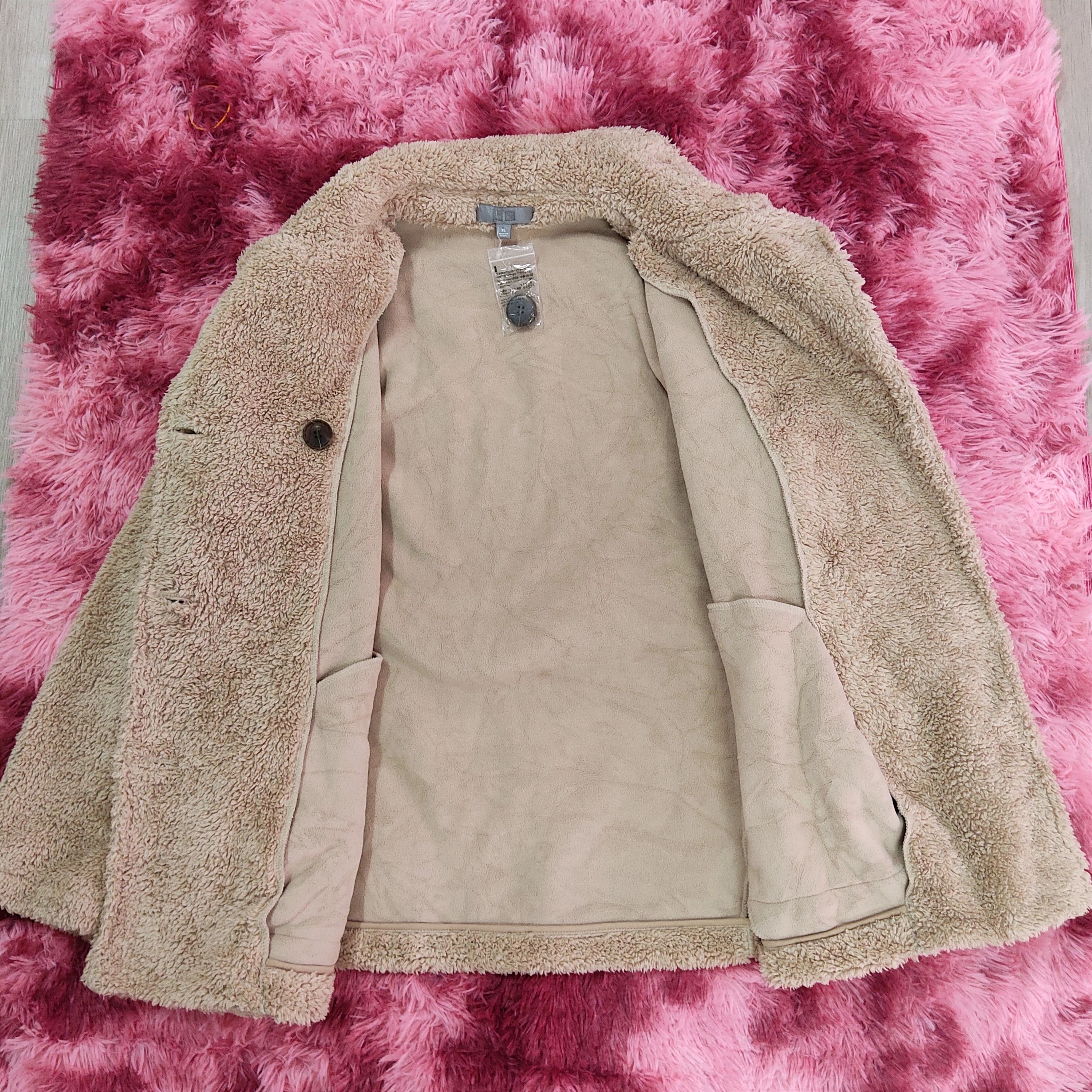 Japanese Brand × Uniqlo UNIQLO Double Breasted Teddy Fleece Coat Size L / US 10 / IT 46 - 12 Thumbnail