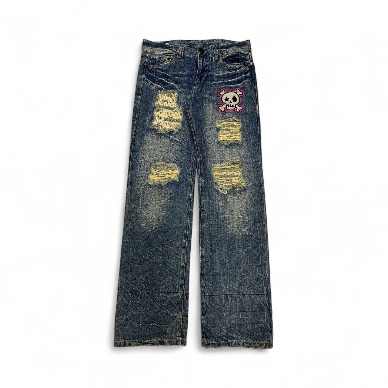 Japanese Brand Vintage BACK & FORTH Punk Style Denim Size US 32 / EU 48 - 1 Thumbnail