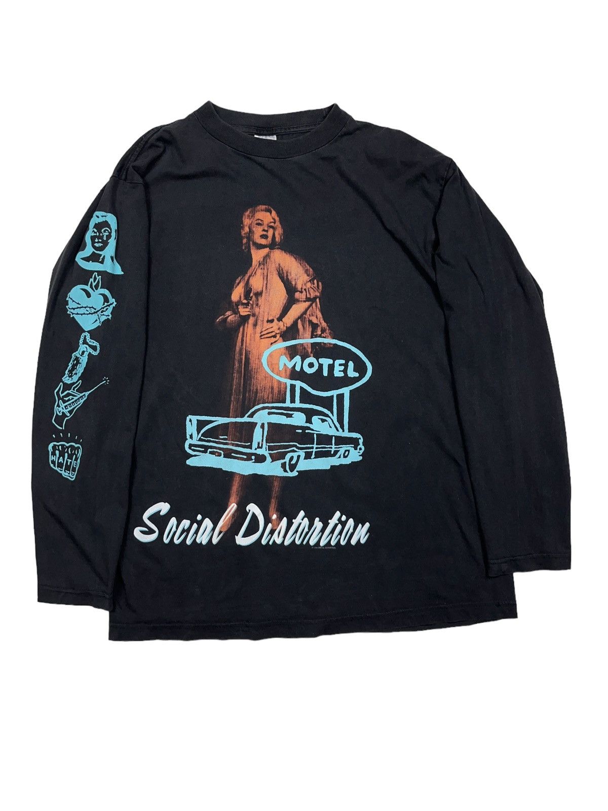 Band Tees Vintage 1996 Social Distortion Motel Femme Fatal shirt Size US L / EU 52-54 / 3 - 1 Thumbnail