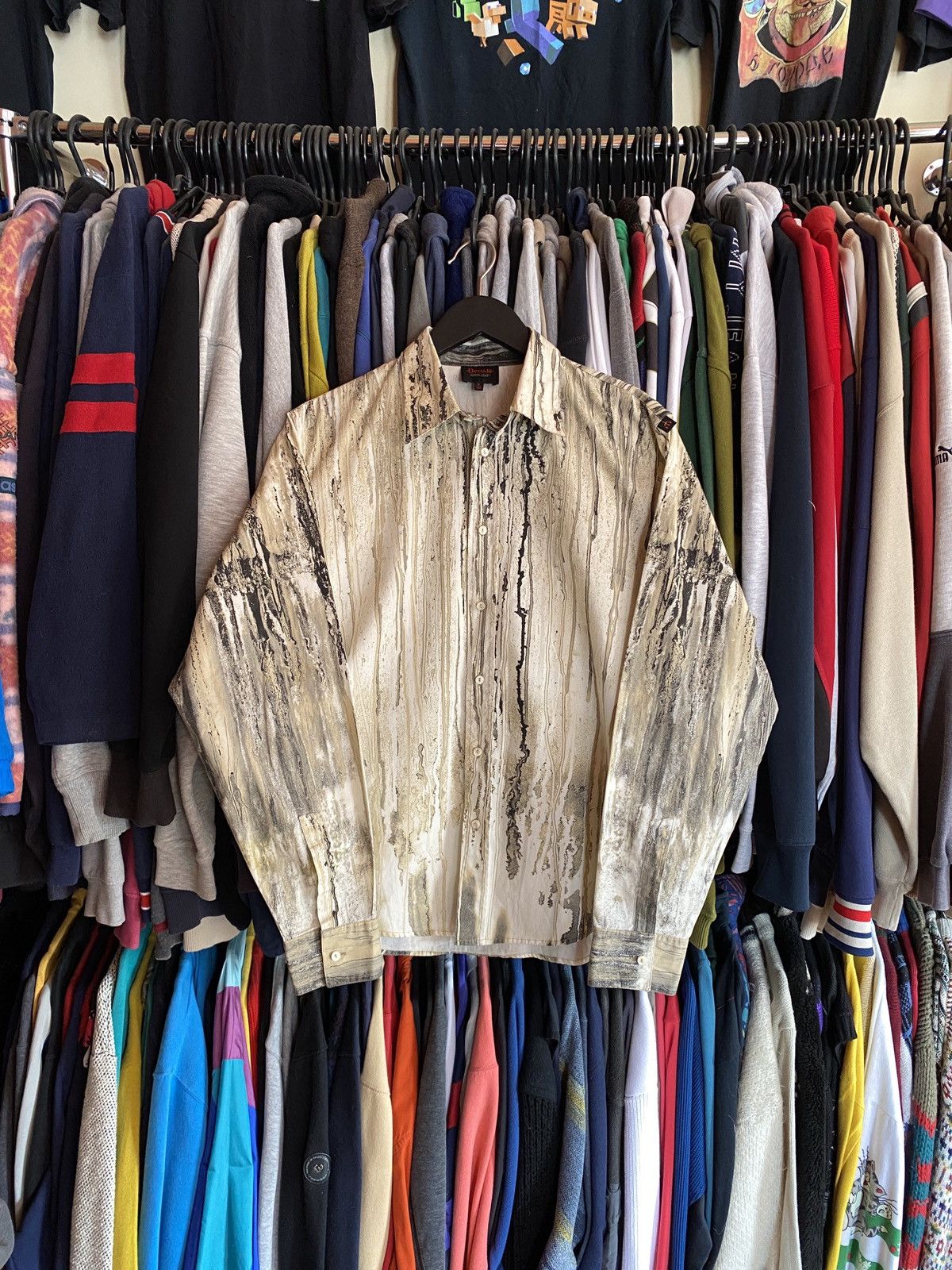 Roberto Cavalli RARE VINTAGE ROBERTO CAVALLI ABSTRACT BUTTON UP SHIRT Size US M / EU 48-50 / 2 - 1 Thumbnail