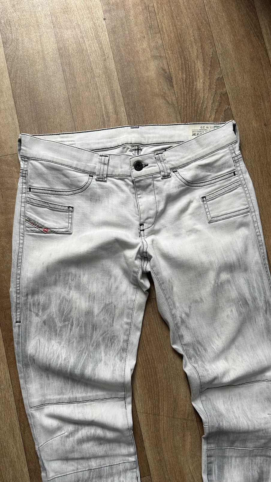 Diesel × Vintage Vintage Diesel Women's Avant Garde Denim Distressed Size 29 Size 29" - 4 Thumbnail