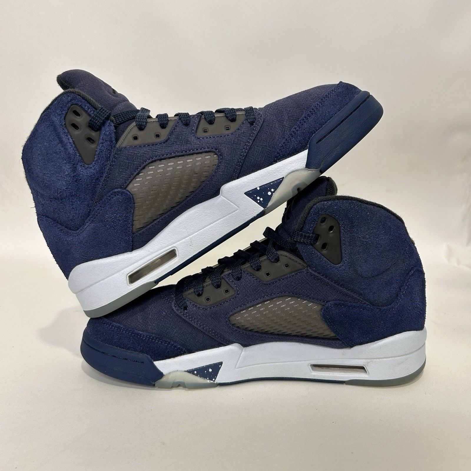 Jordan Brand Nike Air Jordan 5 Retro SE “Midnight Navy/Georgetown" Size US 9 / EU 42 - 3 Thumbnail