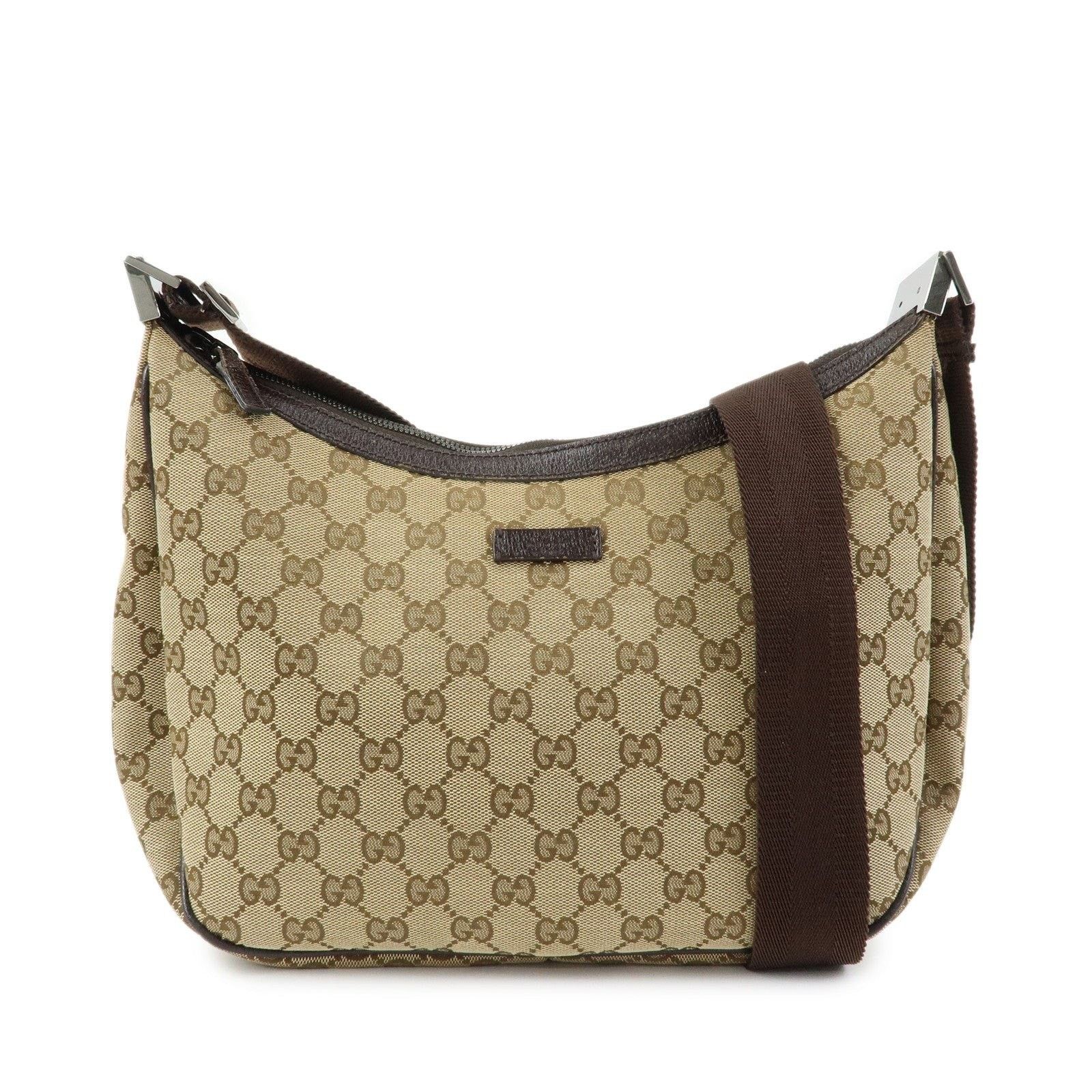 Gucci Gucci GG Canvas Shoulder Bag Beige Size ONE SIZE - 1 Thumbnail