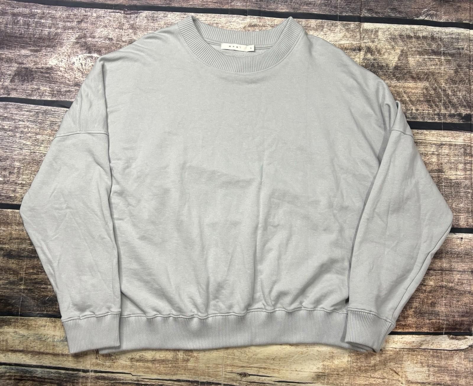 MNML Mnml Sweatshirt Mens Small Oversized Blue Crew Neck Cotton Size US S / EU 44-46 / 1 - 1 Thumbnail